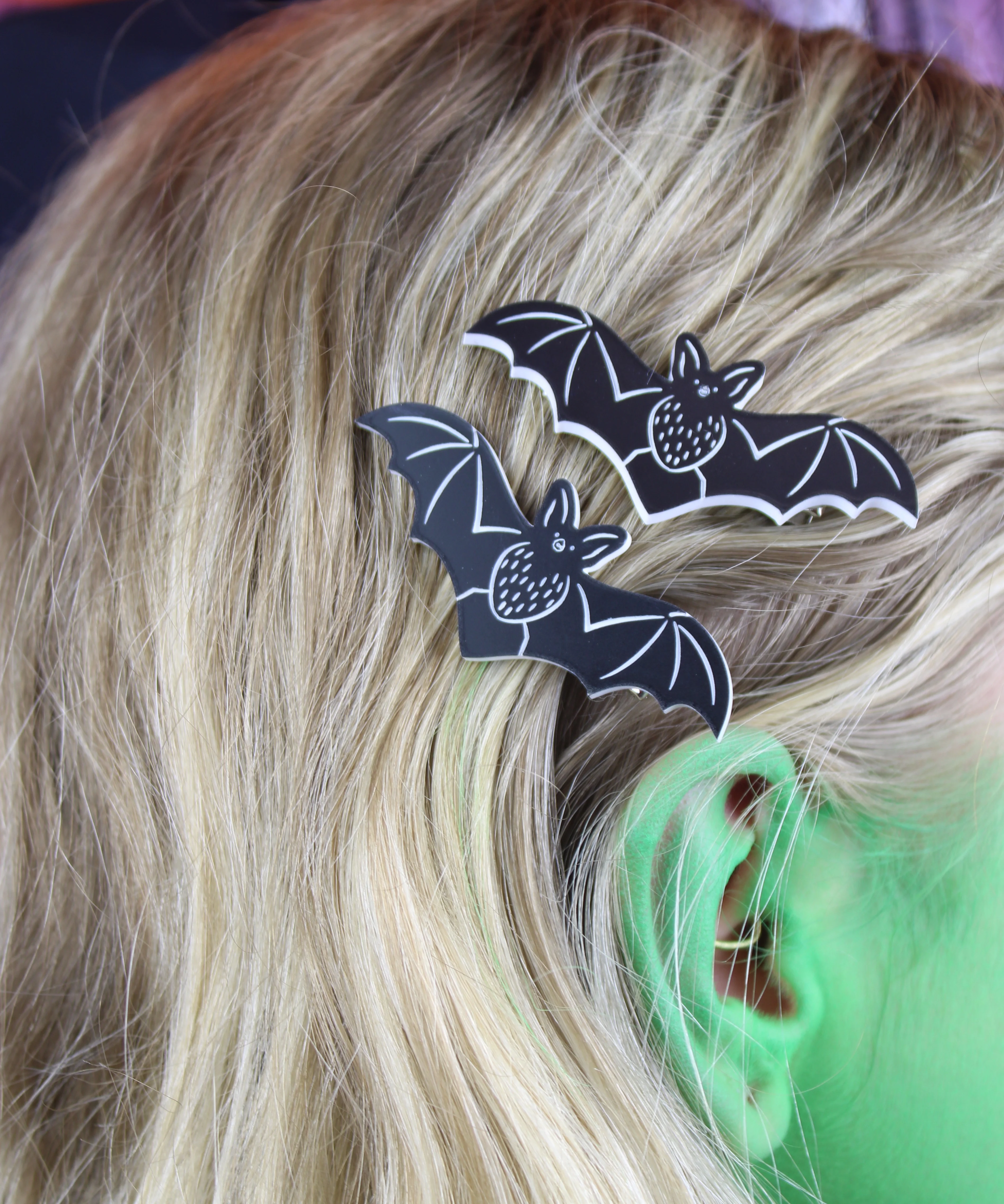 It's Frickin Bats Hair Clips - Image 3