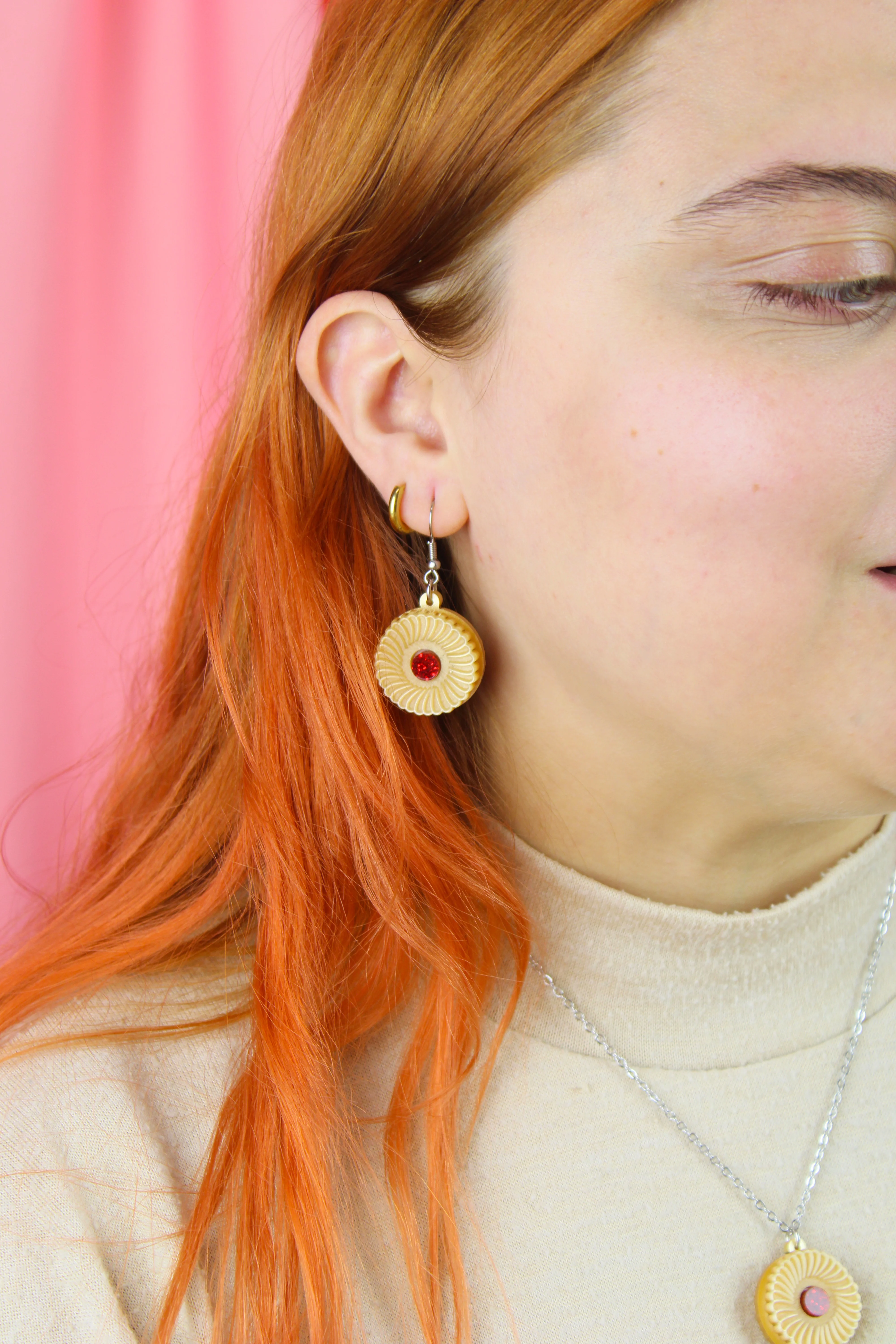 Jam & Cream Biscuit Earrings - Image 2