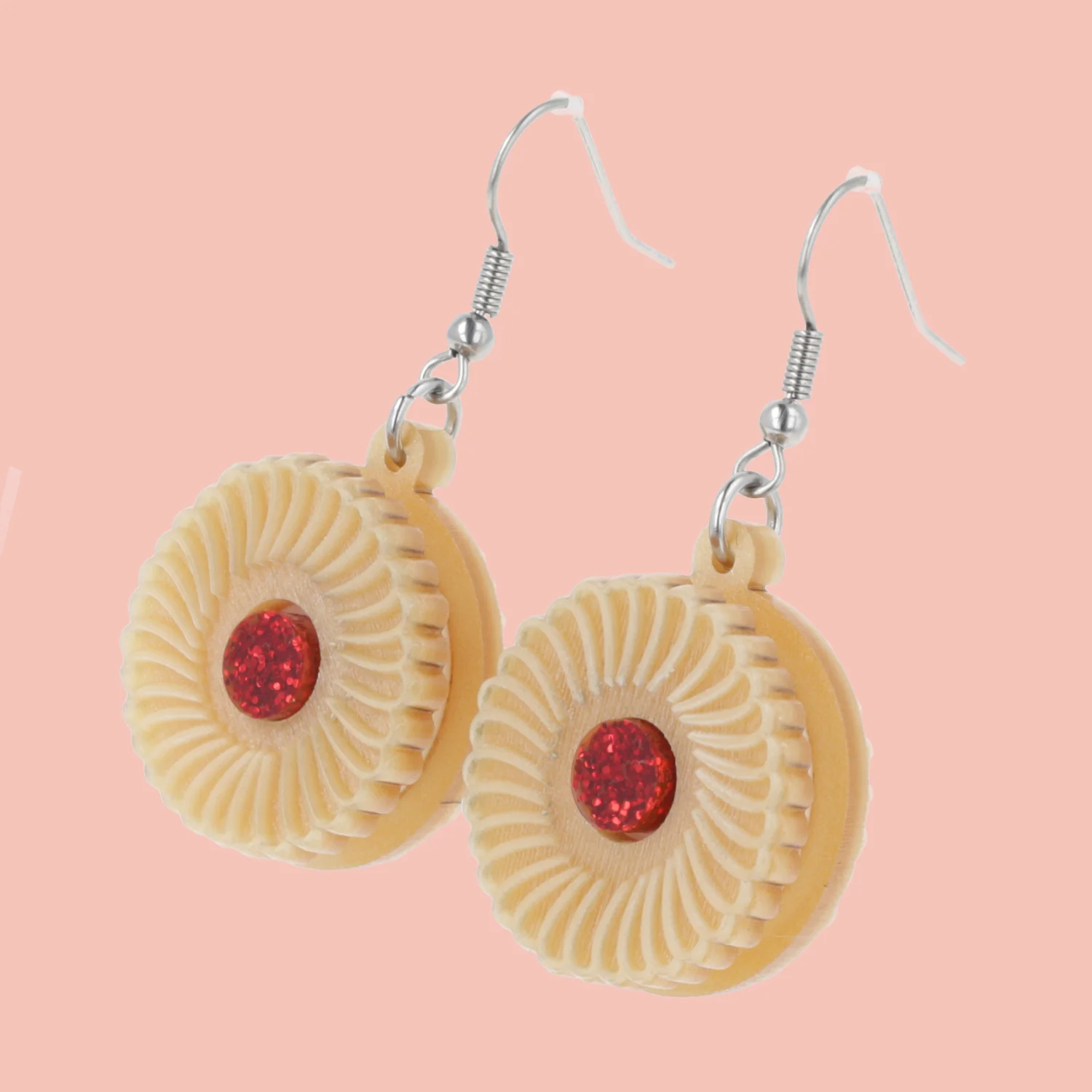 Jam & Cream Biscuit Earrings - Image 3