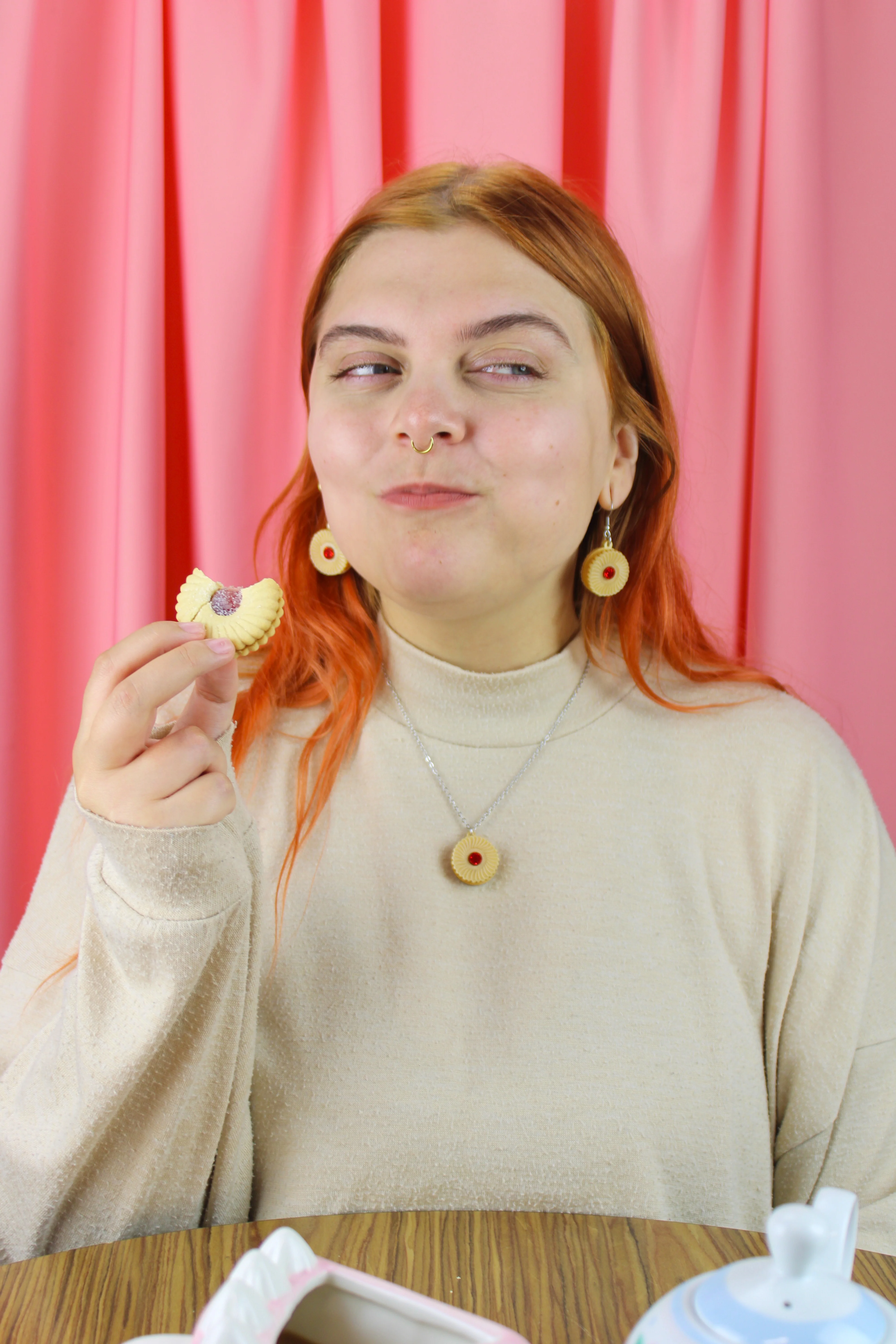 Jam & Cream Biscuit Earrings - Image 4
