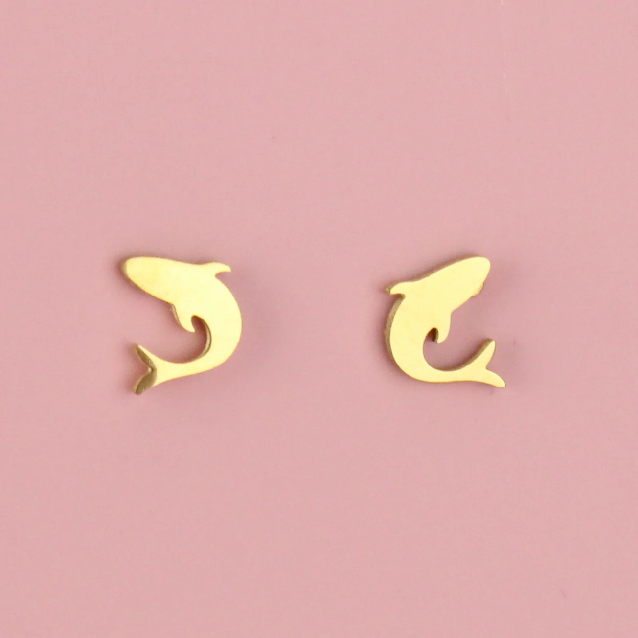 Jawsome Shark Stud Earrings (Gold Plated) - Image 2