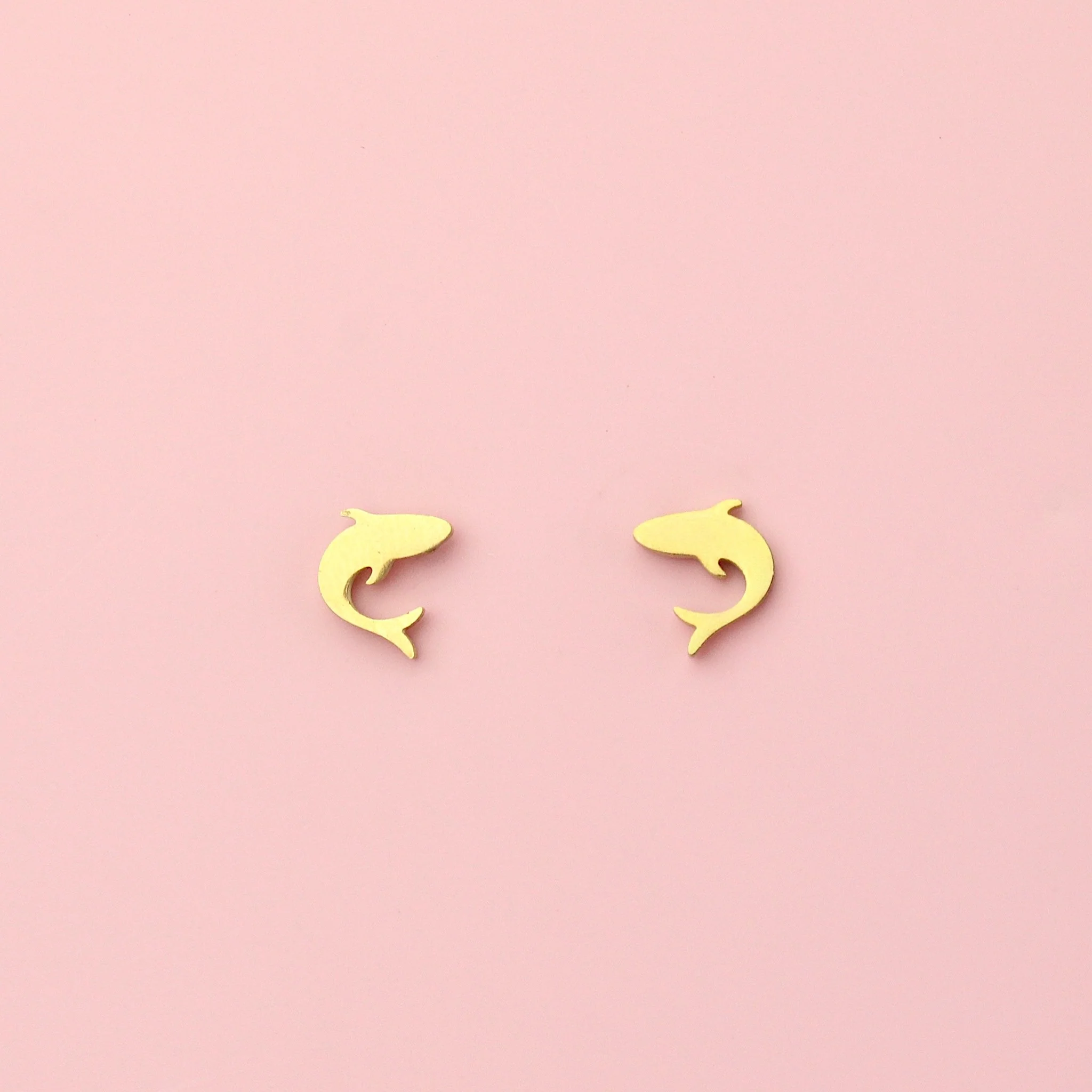 Jawsome Shark Stud Earrings (Gold Plated) - Image 8