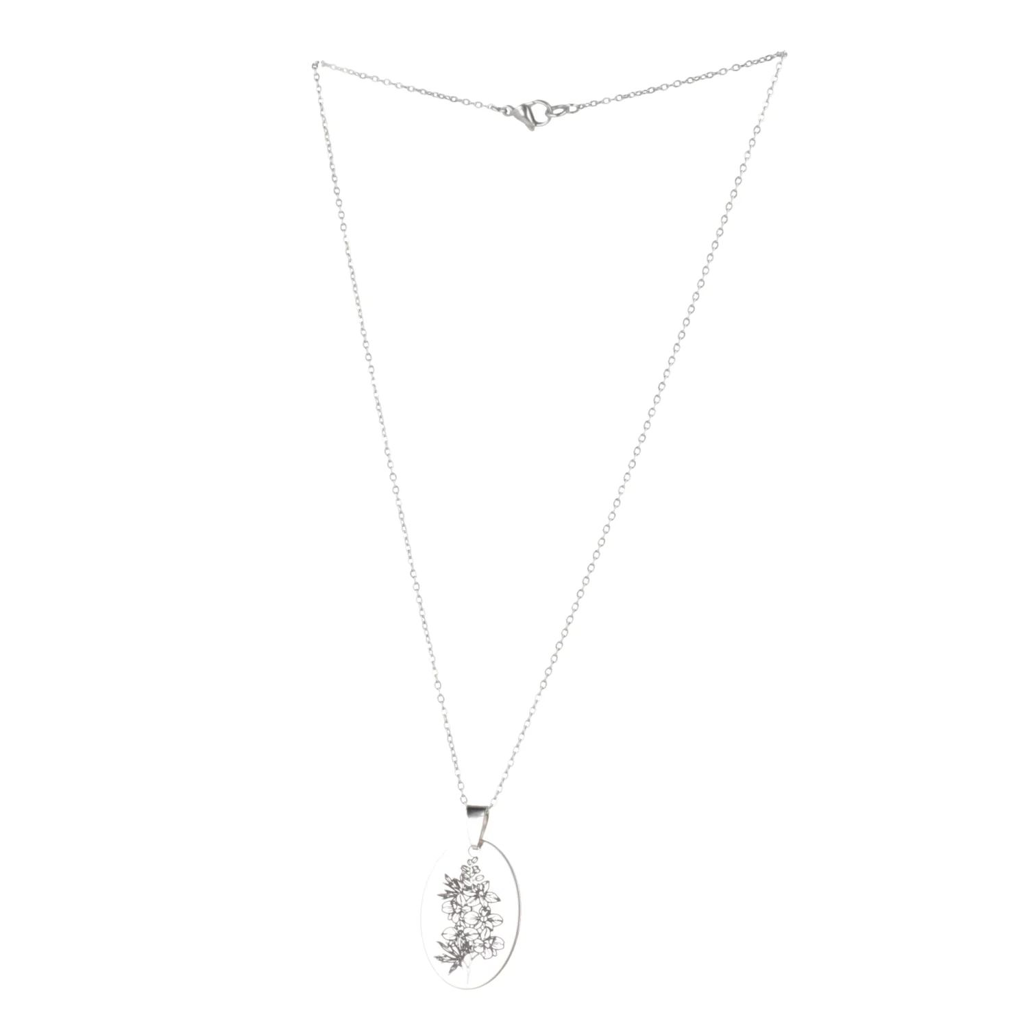 July Birth Flower Necklace - Larkspur - Image 6