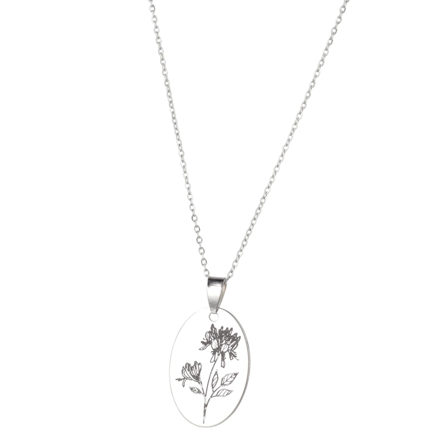 June Birth Flower Necklace - Honeysuckle - Image 4