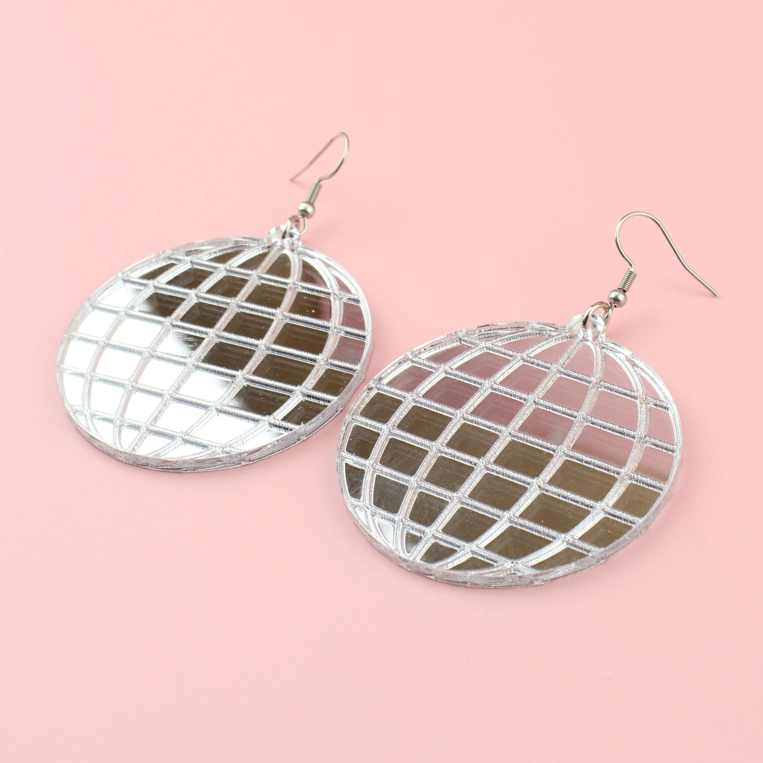 Large Disco Ball Earrings - Image 4