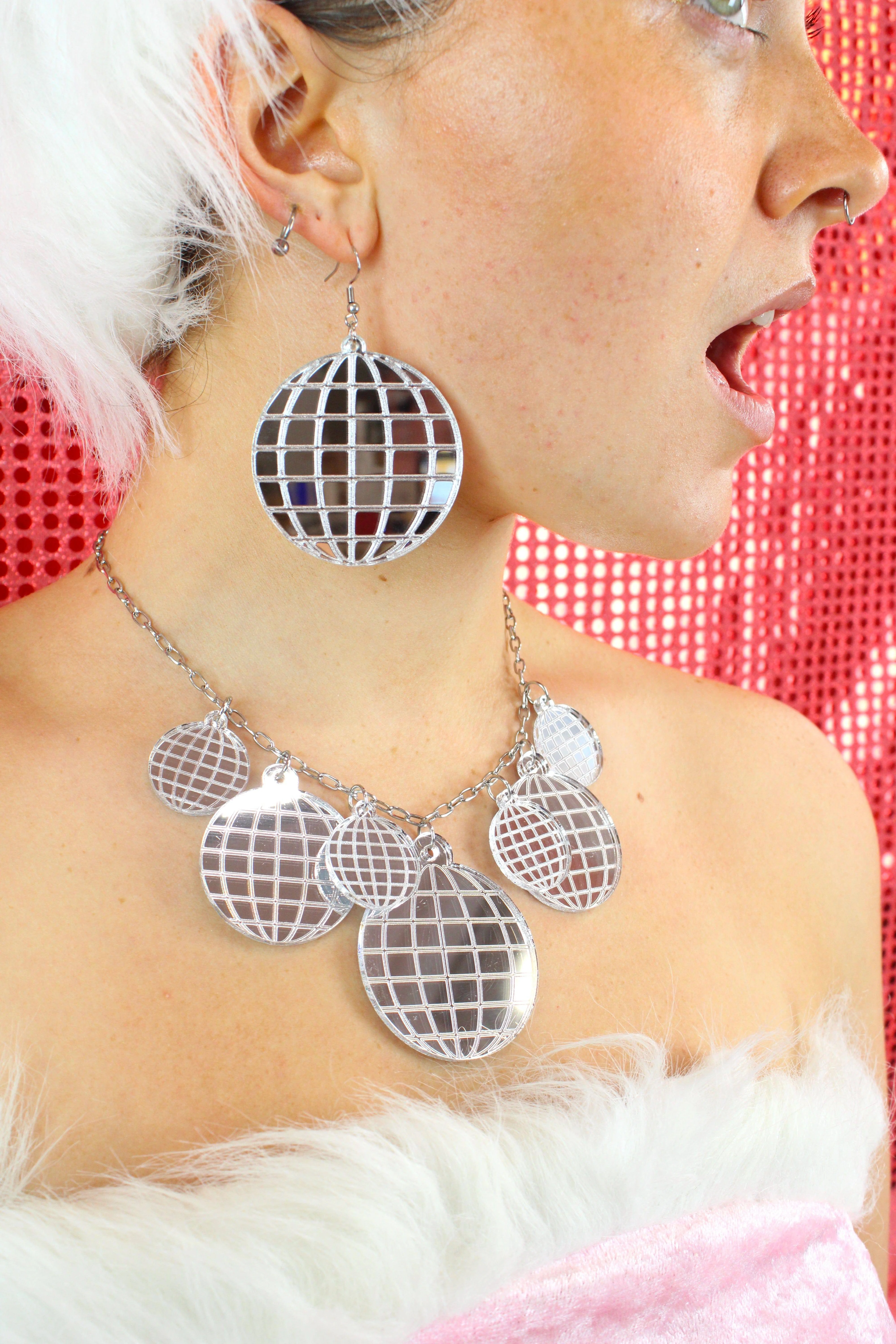 Large Disco Ball Earrings - Image 5