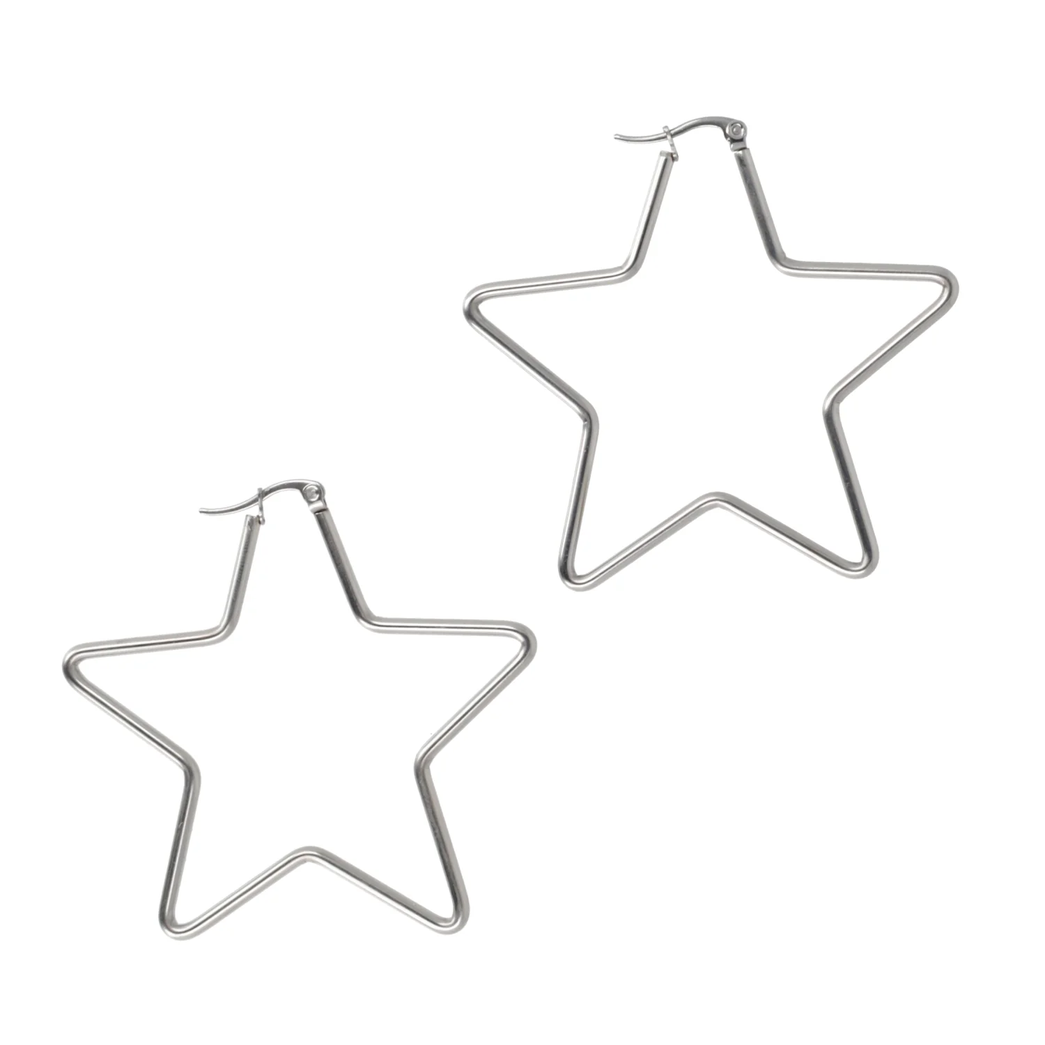 Large Super Star Hoop Earrings - Image 6