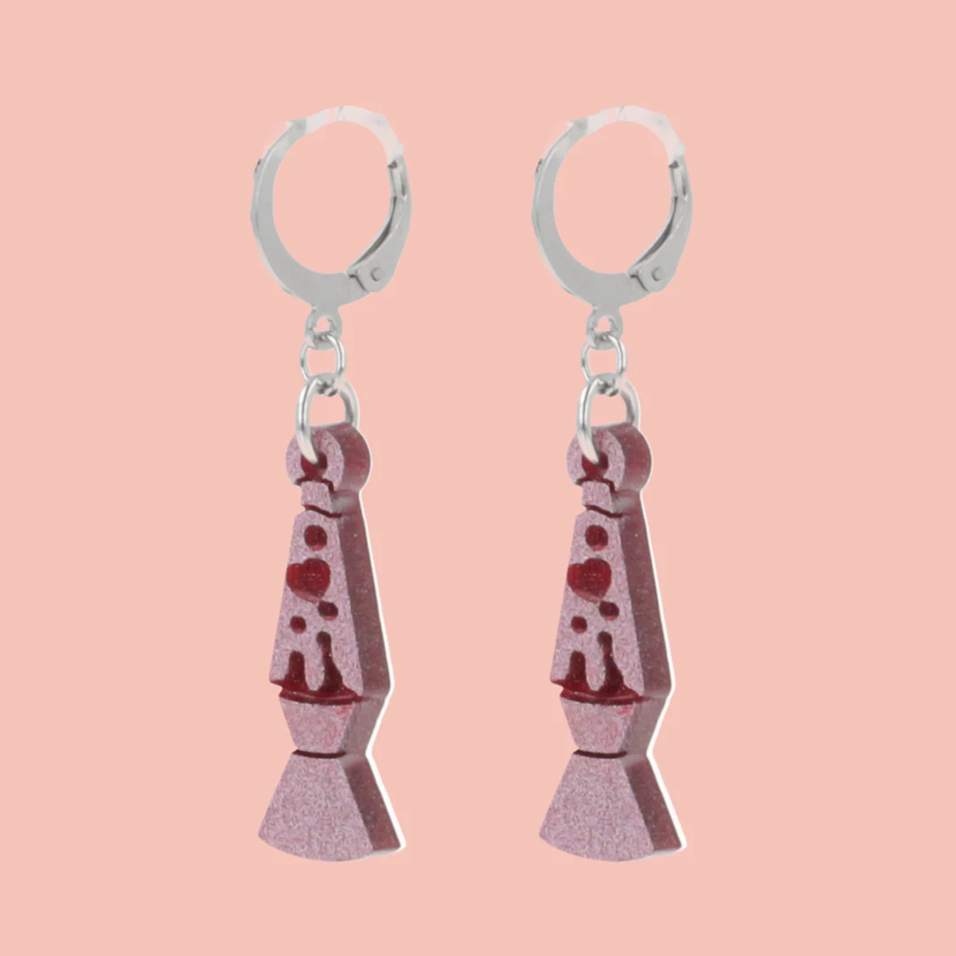 Lava Lamp Huggie Hoop Earrings - Image 3