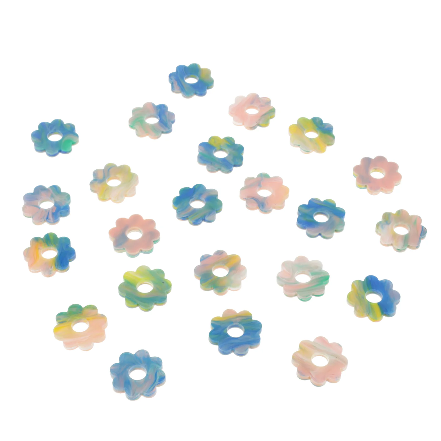 Lazy Daisy Hoop Earrings - Marble Splash - Image 15