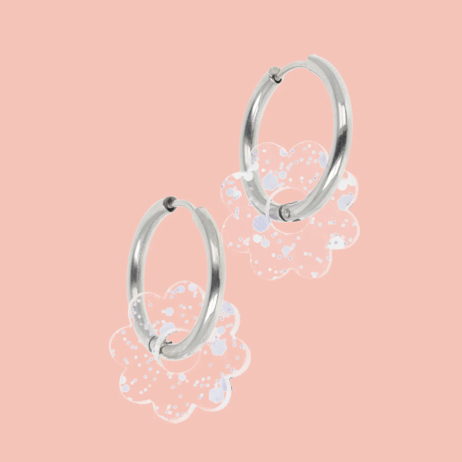Lazy Daisy Hoop Earrings - Confetti
