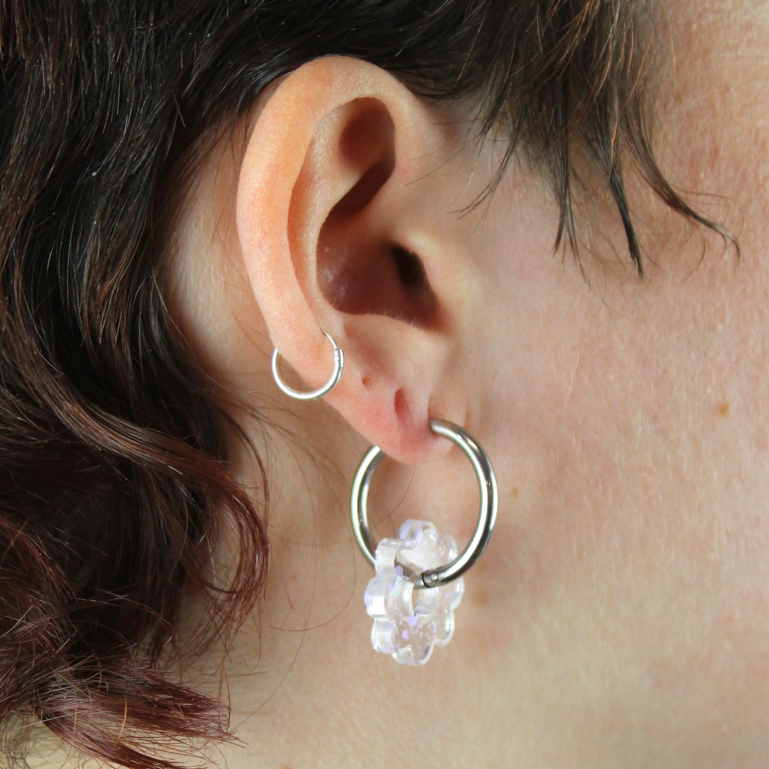 Lazy Daisy Hoop Earrings - Confetti - Image 3