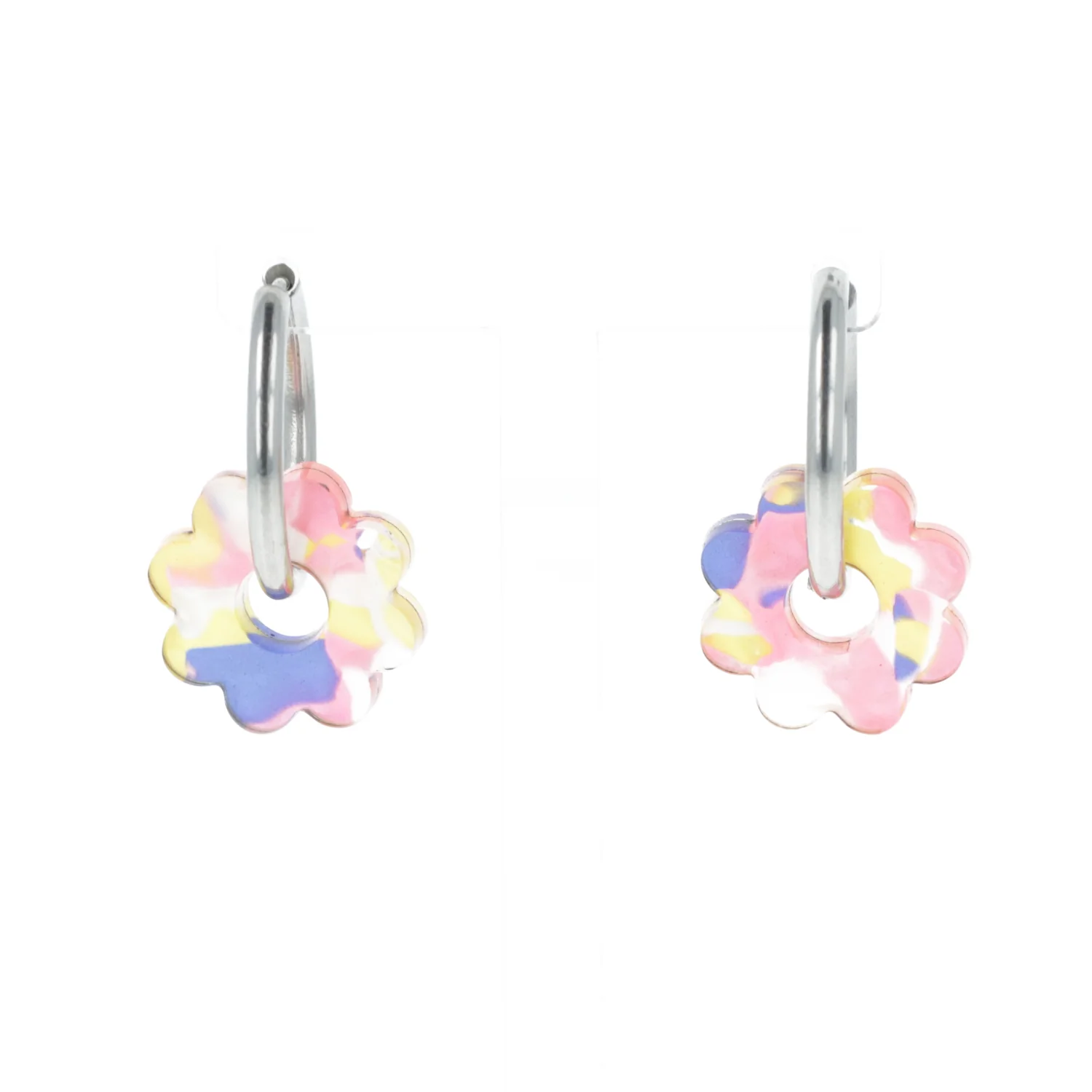 Lazy Daisy Hoop Earrings - Marble Crush - Image 7