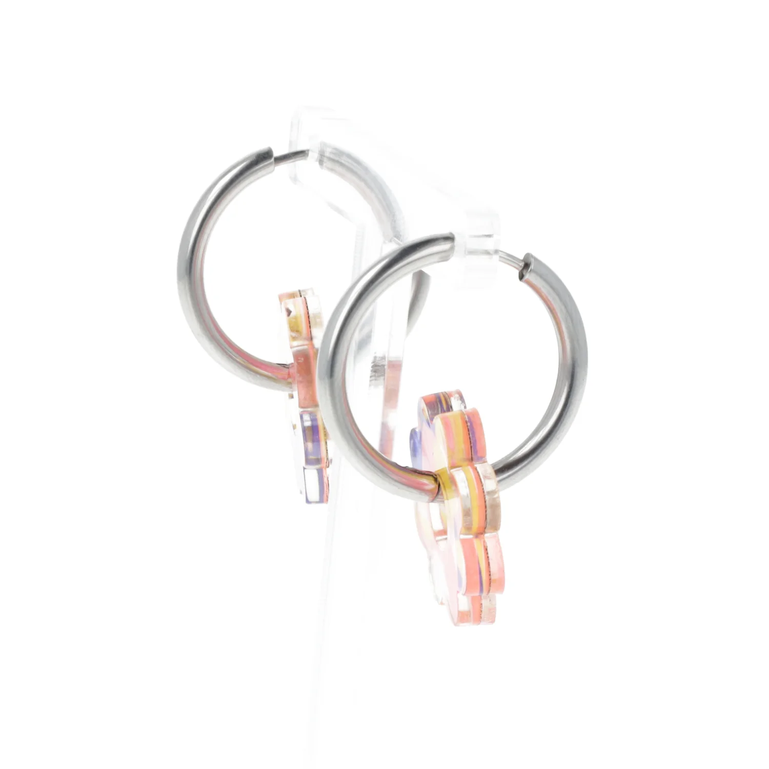 Lazy Daisy Hoop Earrings - Marble Crush - Image 8