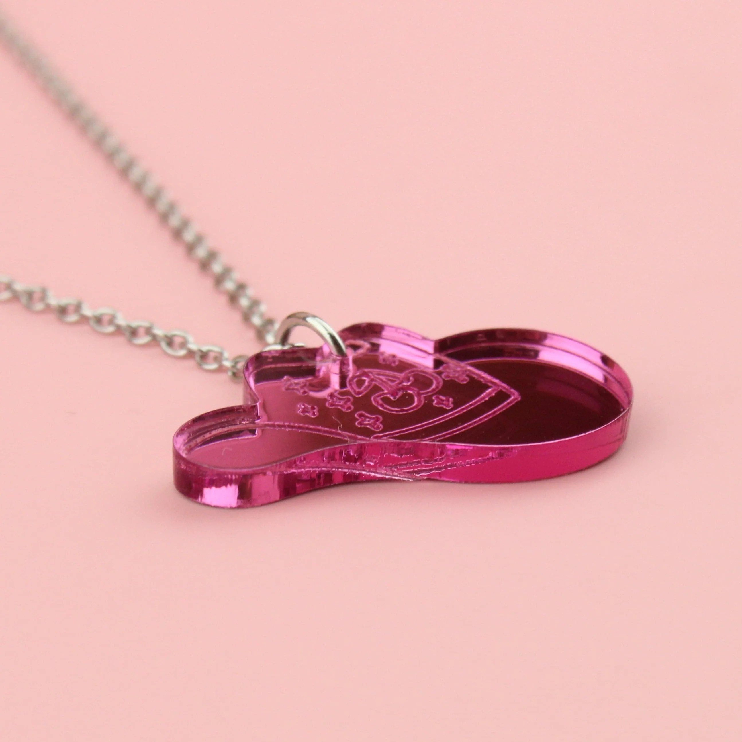 Let's Go Girls Pink Cowgirl Hat Necklace - Image 8