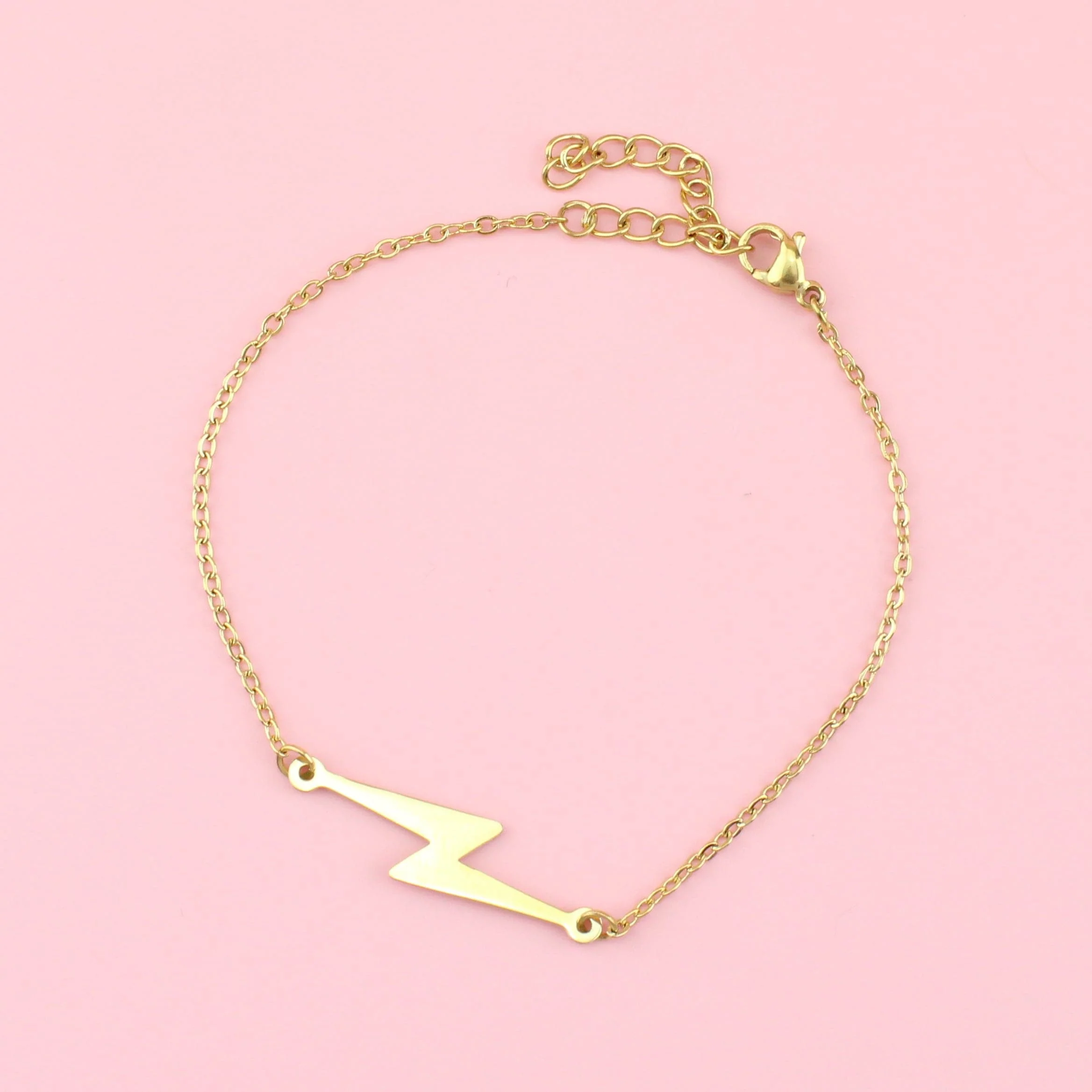 Lightning Bolt Bracelet (Gold Plated) - Image 2