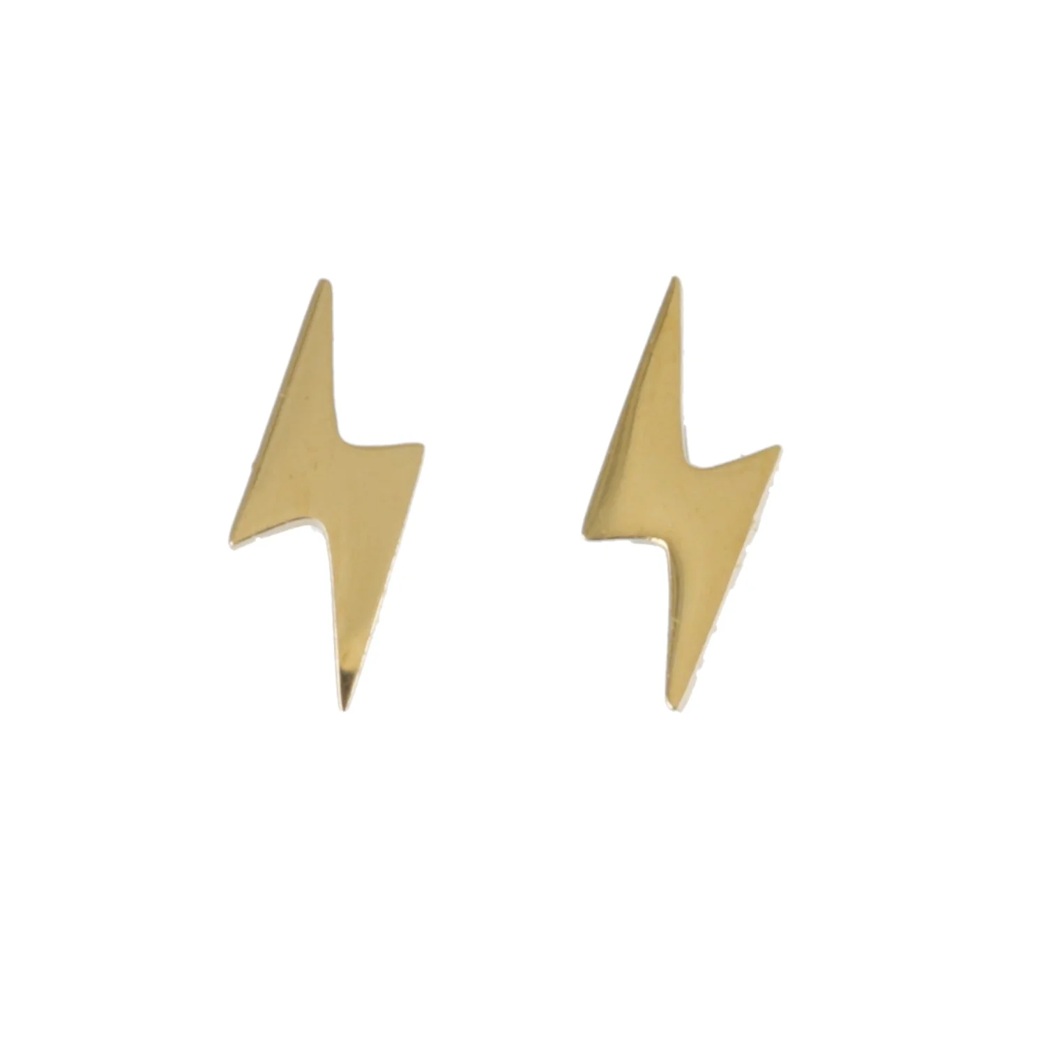 Lightning Stud Earrings (Gold Plated) - Image 5