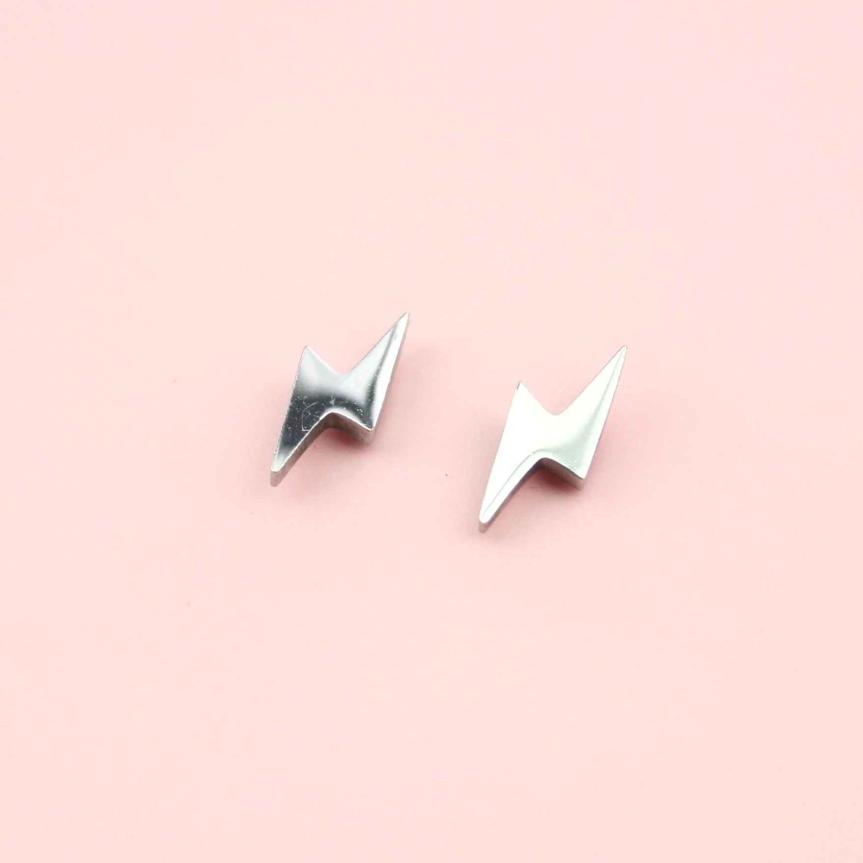 Lightning Stud Earrings (Stainless Steel) - Image 4