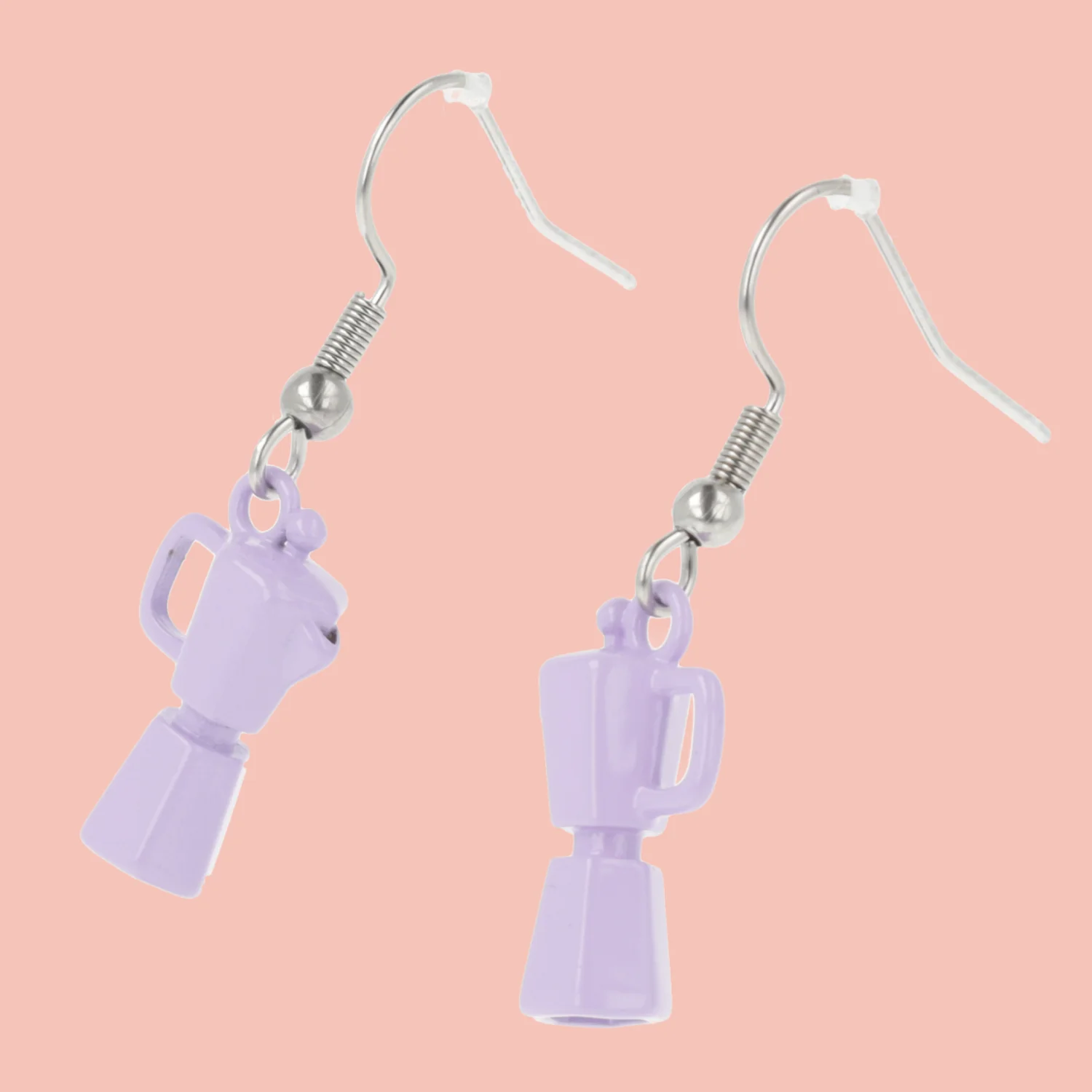 Lilac Coffee Pot Earrings - Image 2