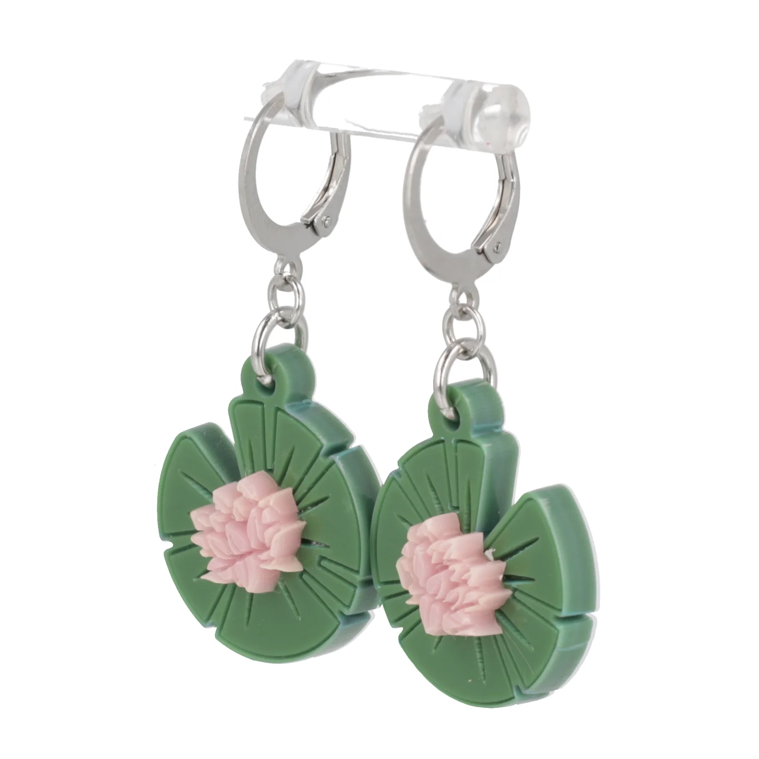 Lily Pad Huggie Hoop Earrings - Image 7