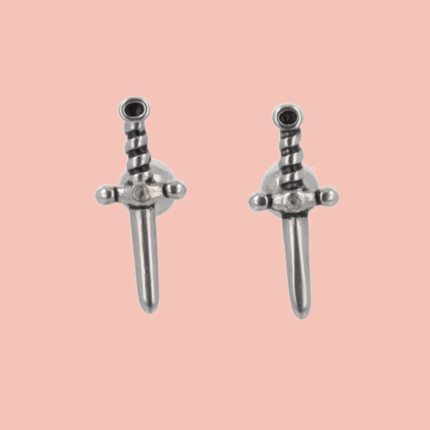 Looking Sharp Dagger Stud Earrings - Image 3