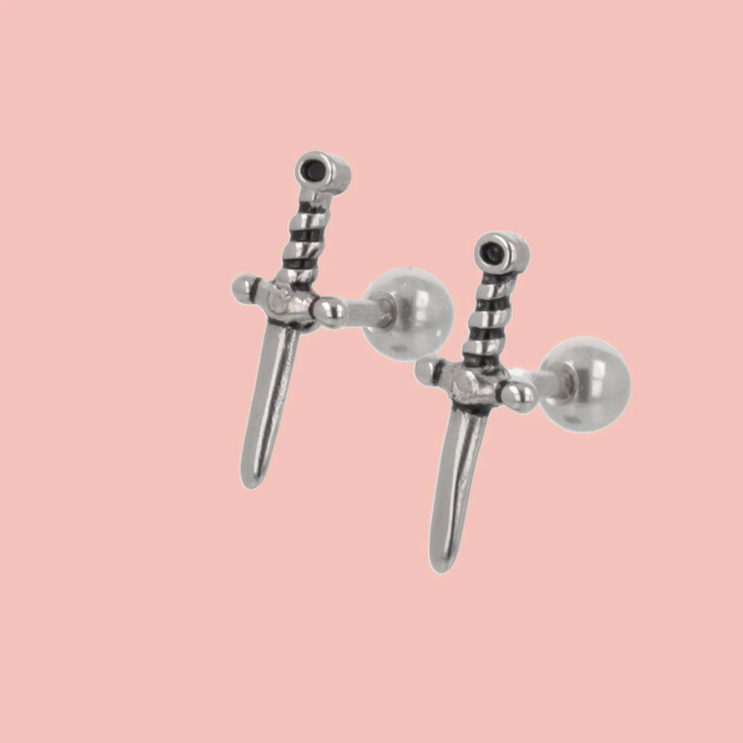 Looking Sharp Dagger Stud Earrings - Image 4