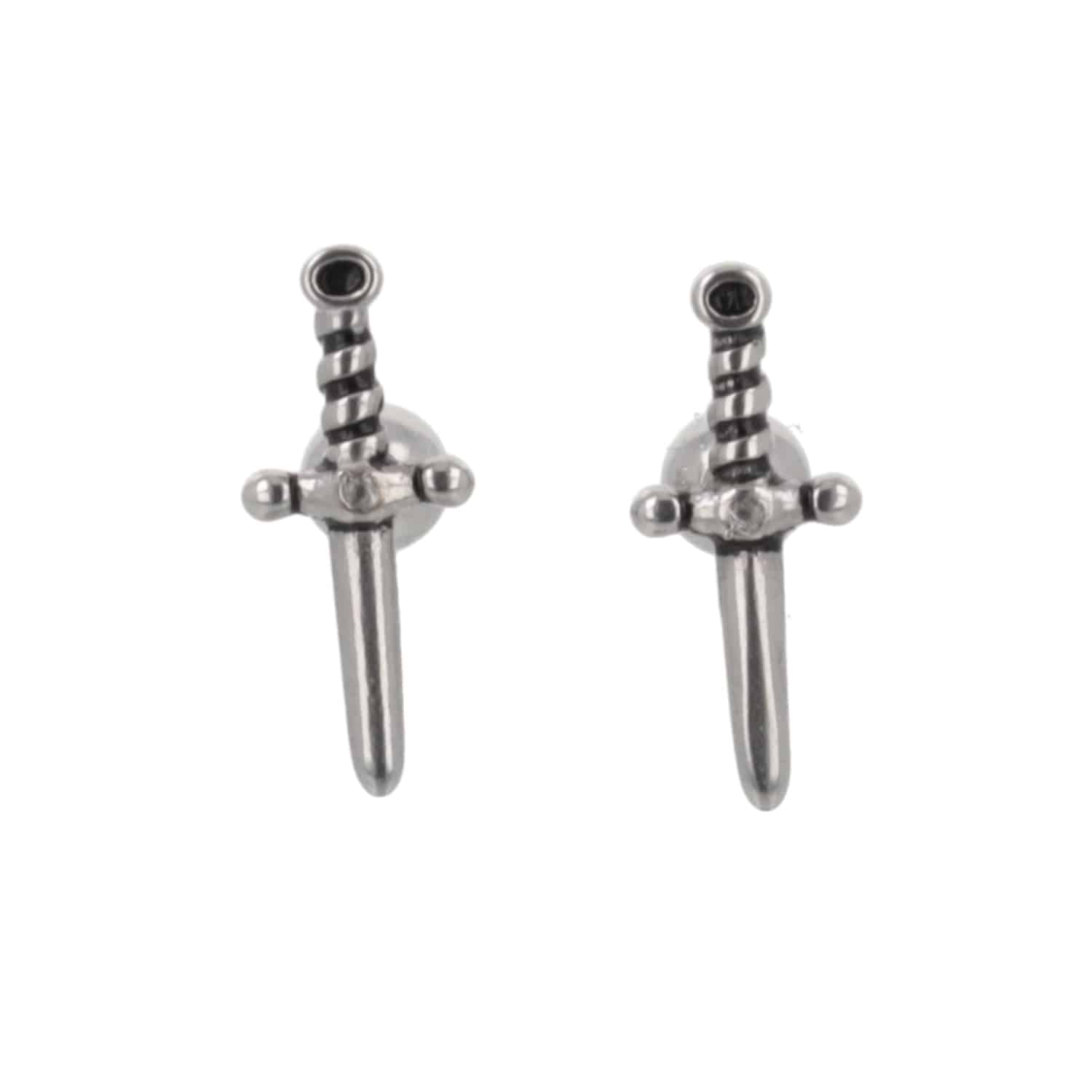 Looking Sharp Dagger Stud Earrings - Image 7