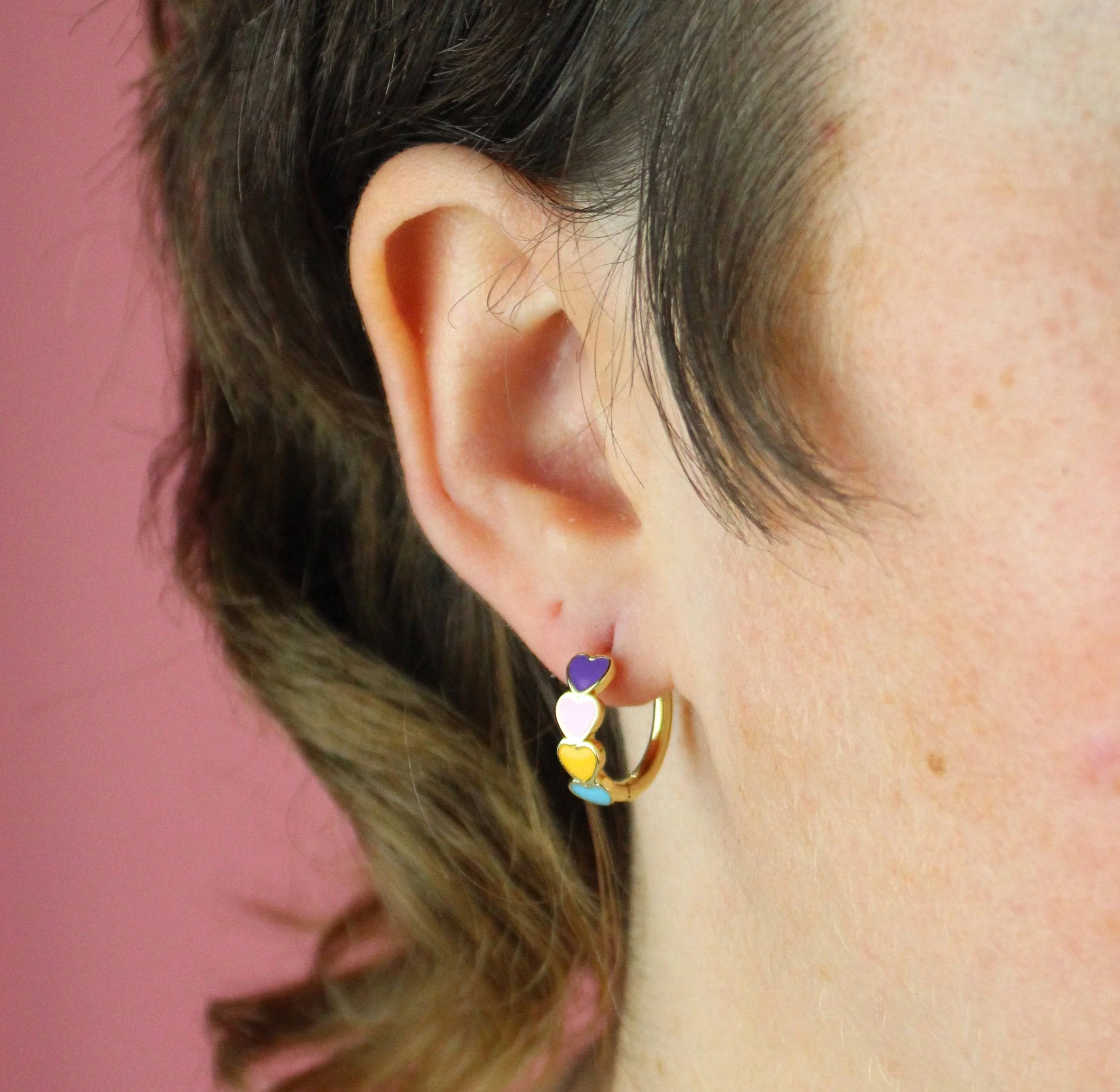 Love Bug Hoop Earrings - Image 2
