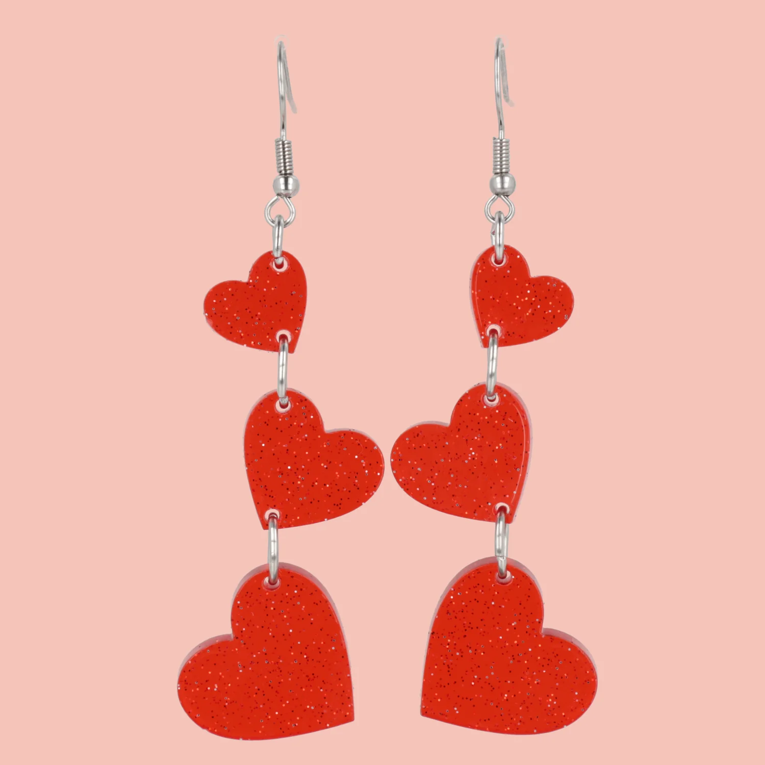 Love Is In The Air Earrings - Red