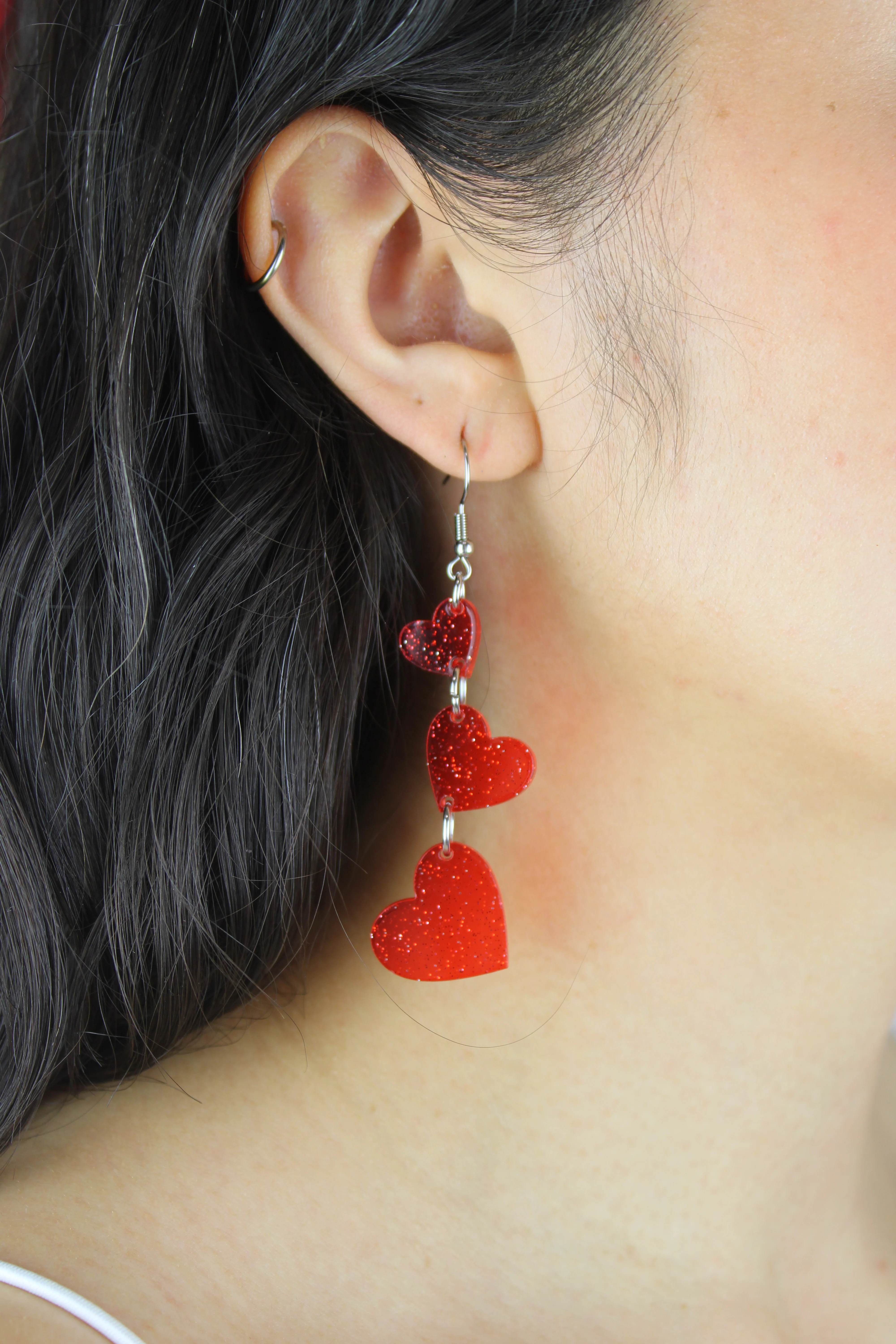 Love Is In The Air Earrings - Red - Image 2