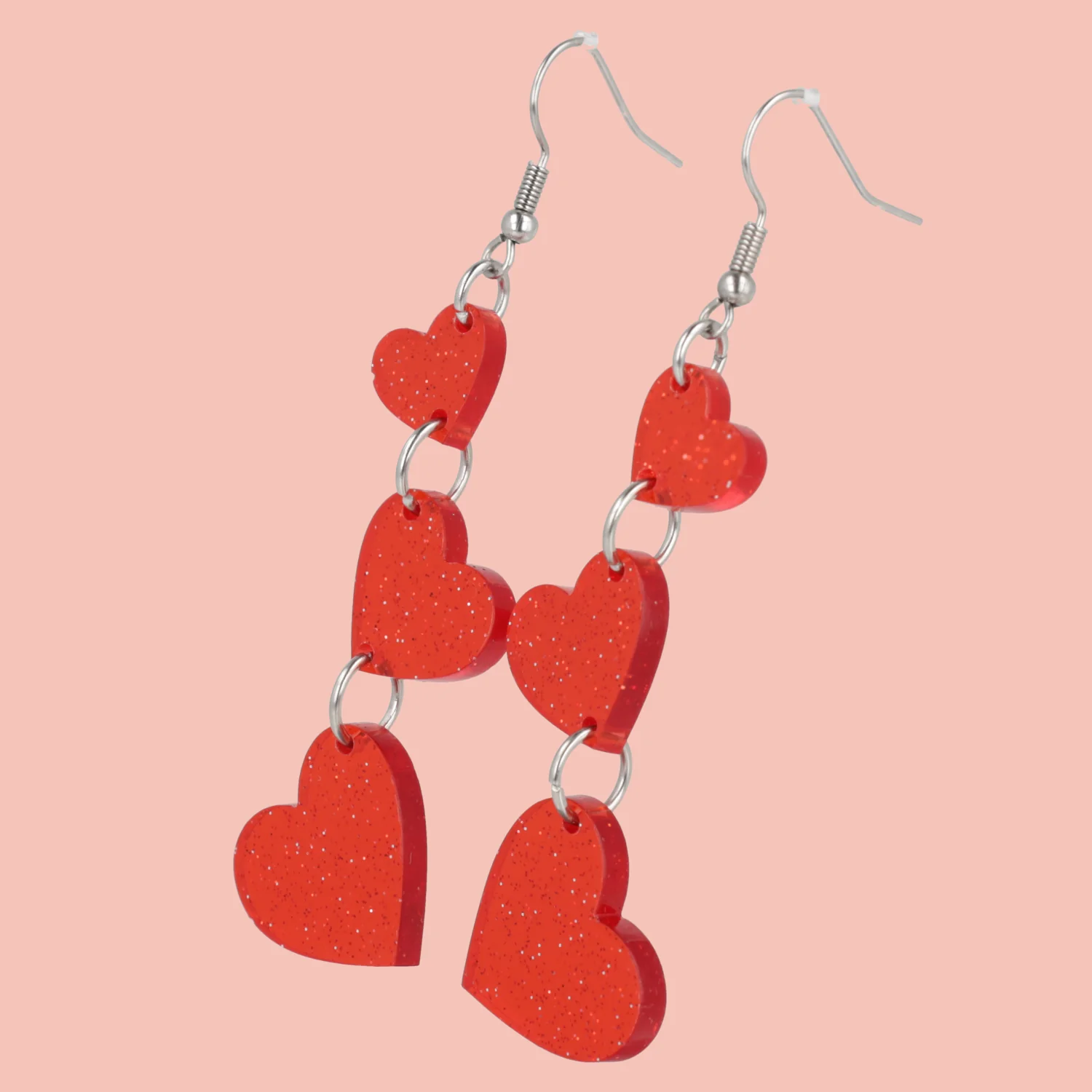 Love Is In The Air Earrings - Red - Image 3