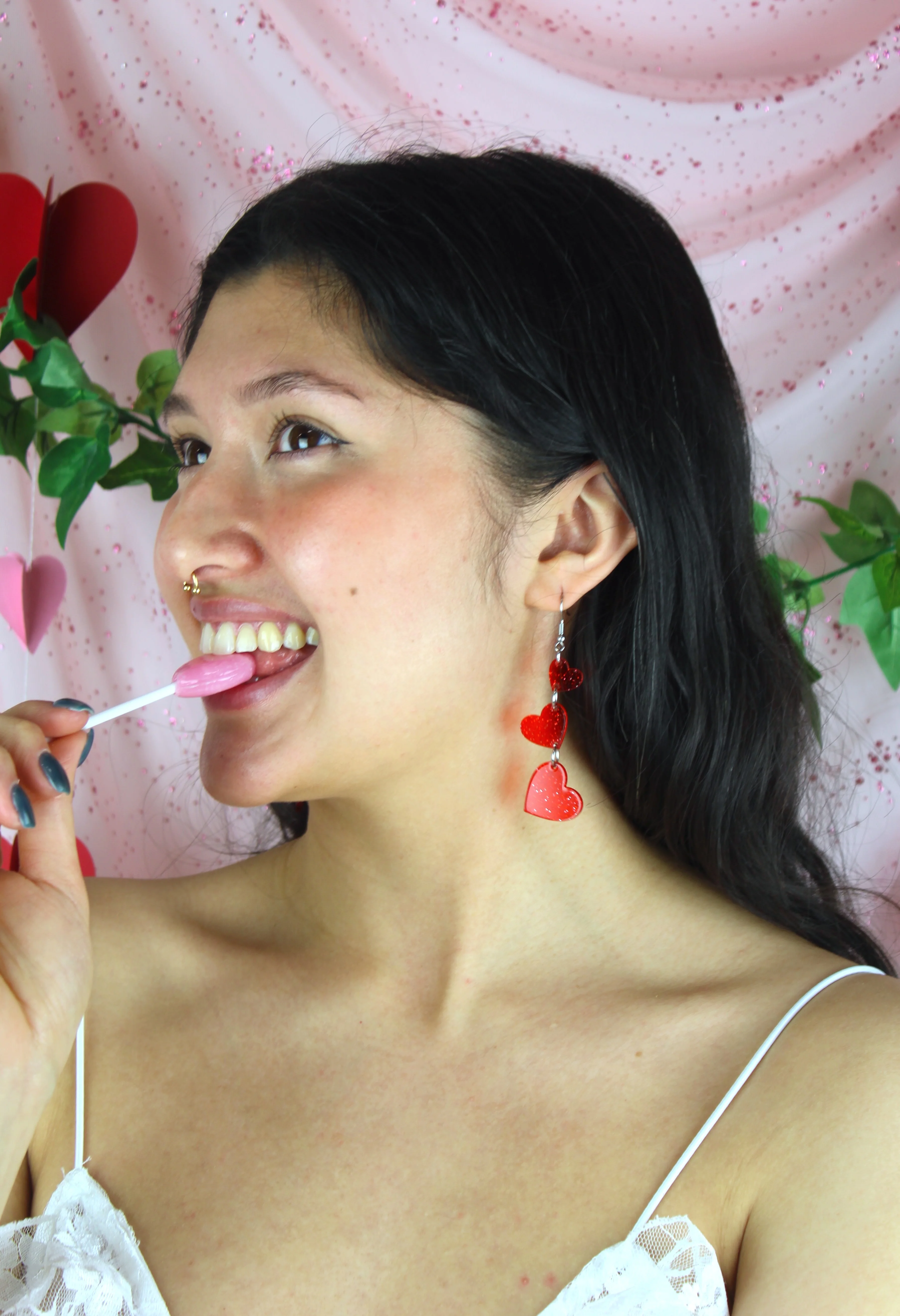 Love Is In The Air Earrings - Red - Image 6