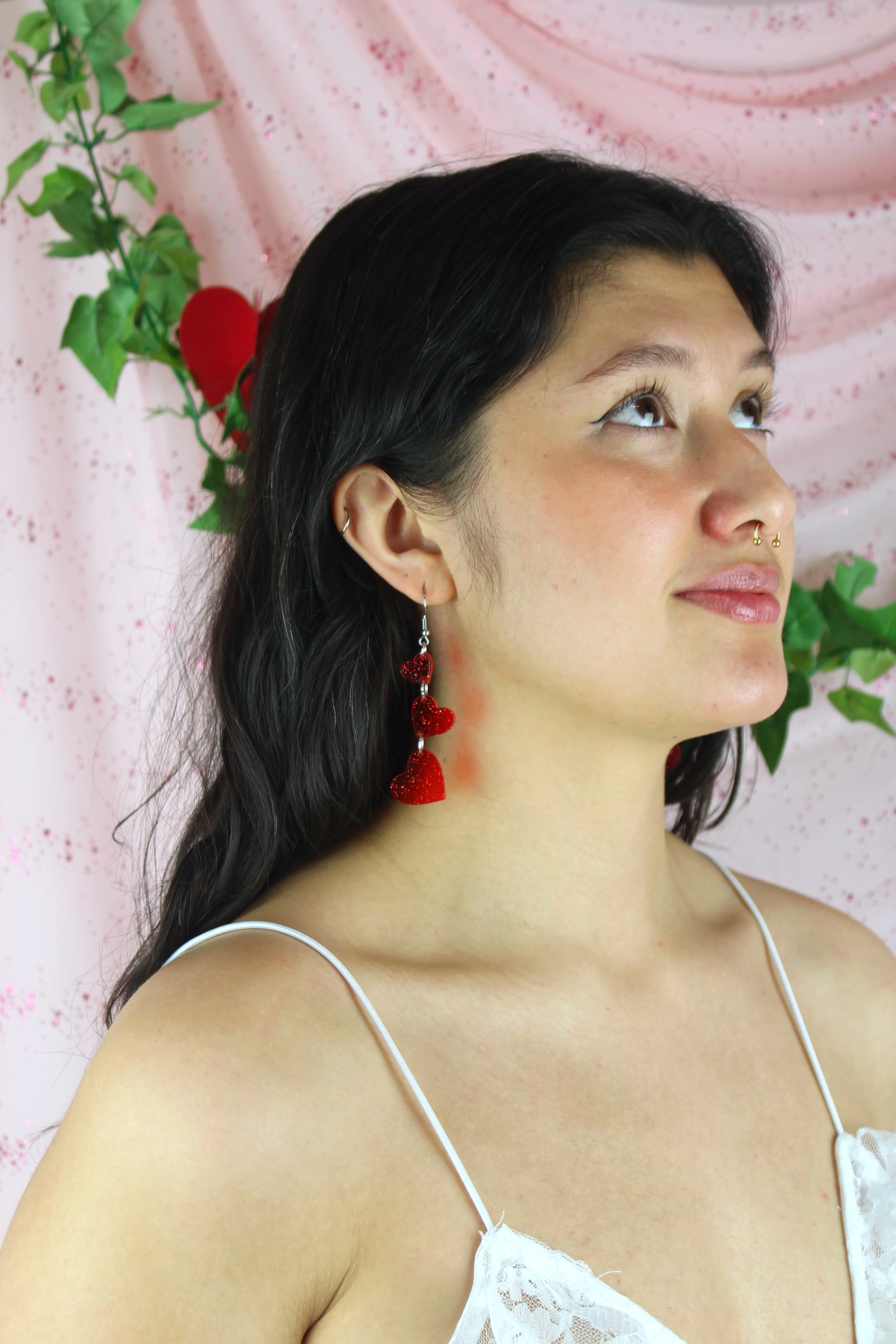Love Is In The Air Earrings - Red - Image 7