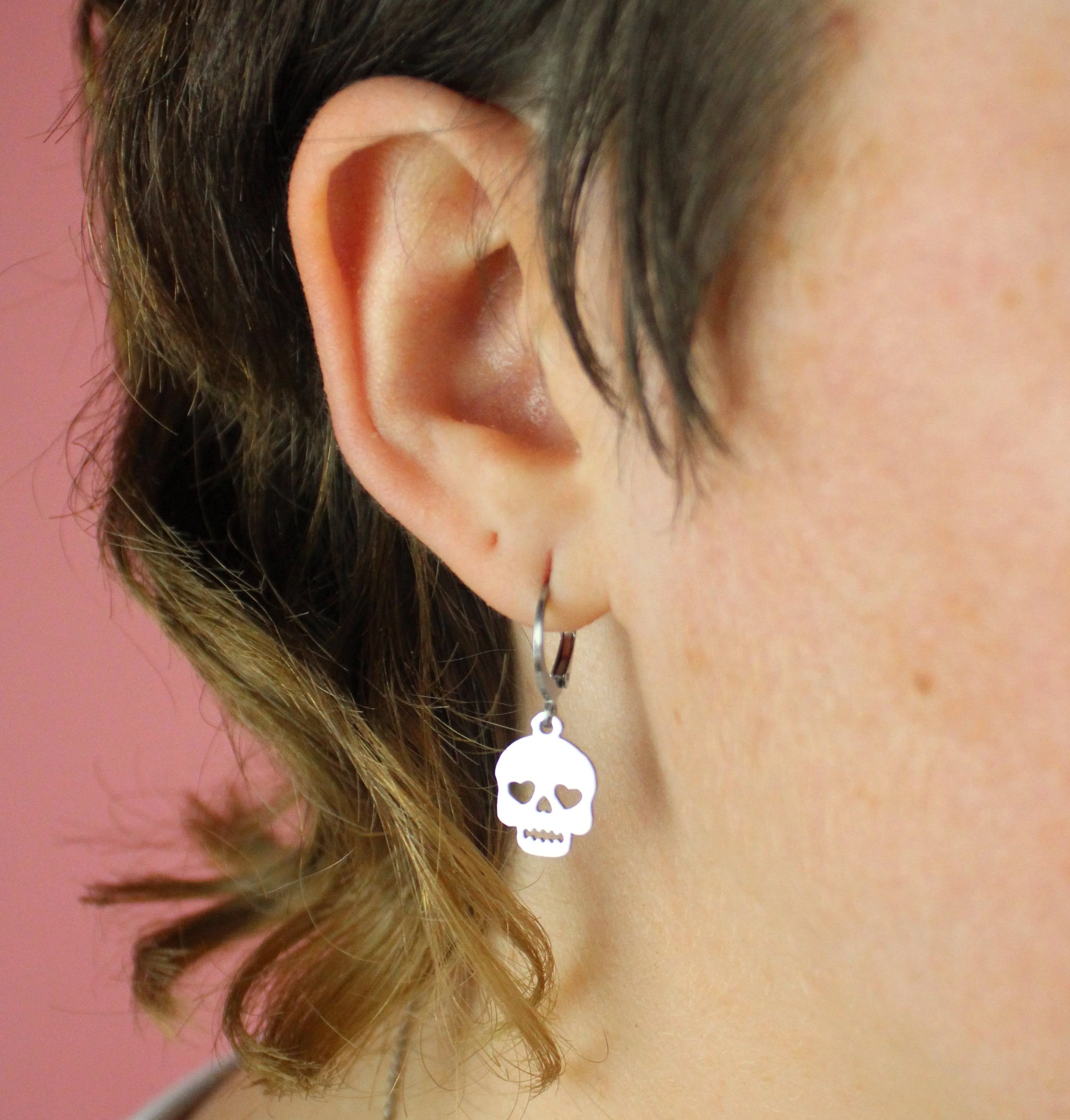 Lovely Bones Skull Earrings - Image 2