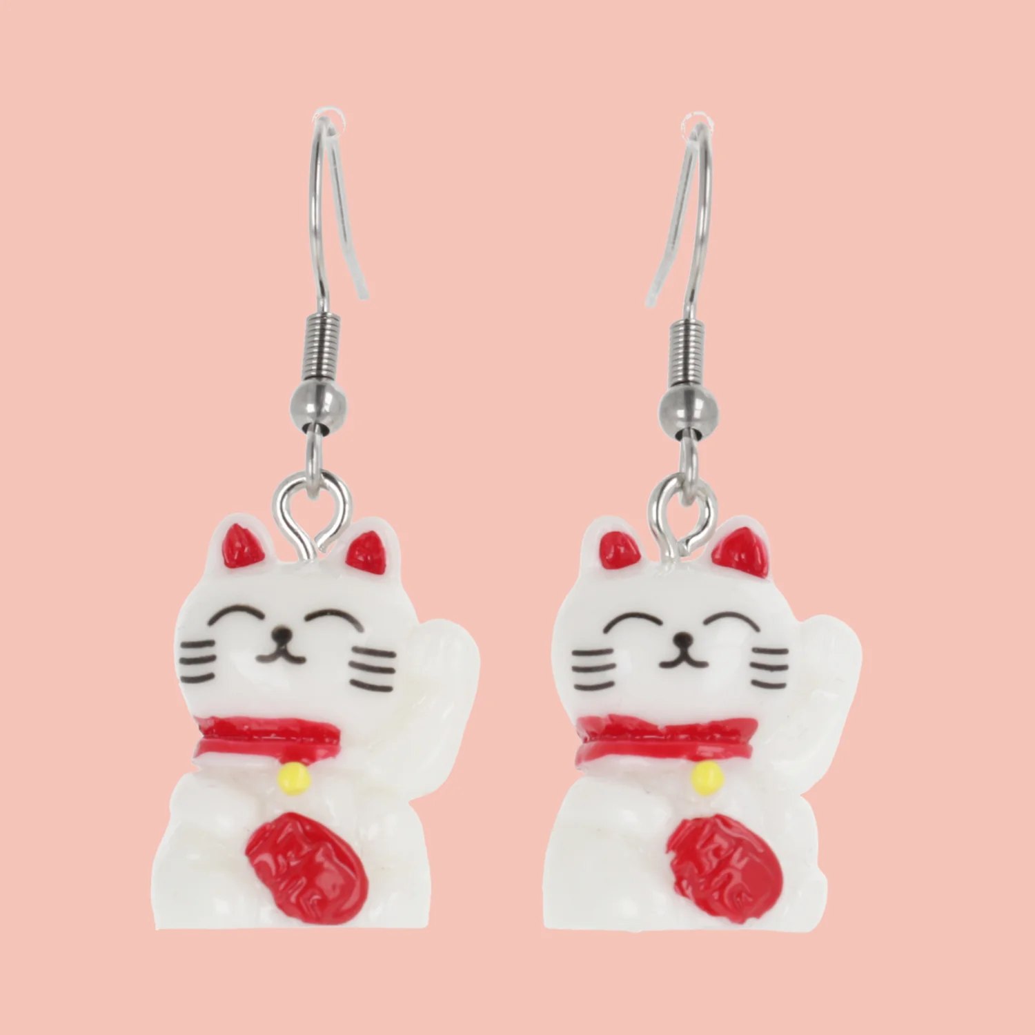 Lucky You! Waving Cat Earrings