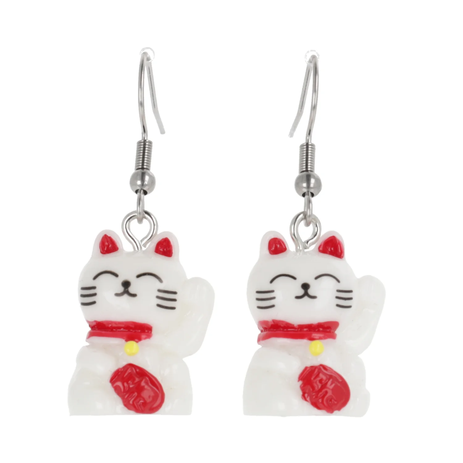 Lucky You! Waving Cat Earrings - Image 3