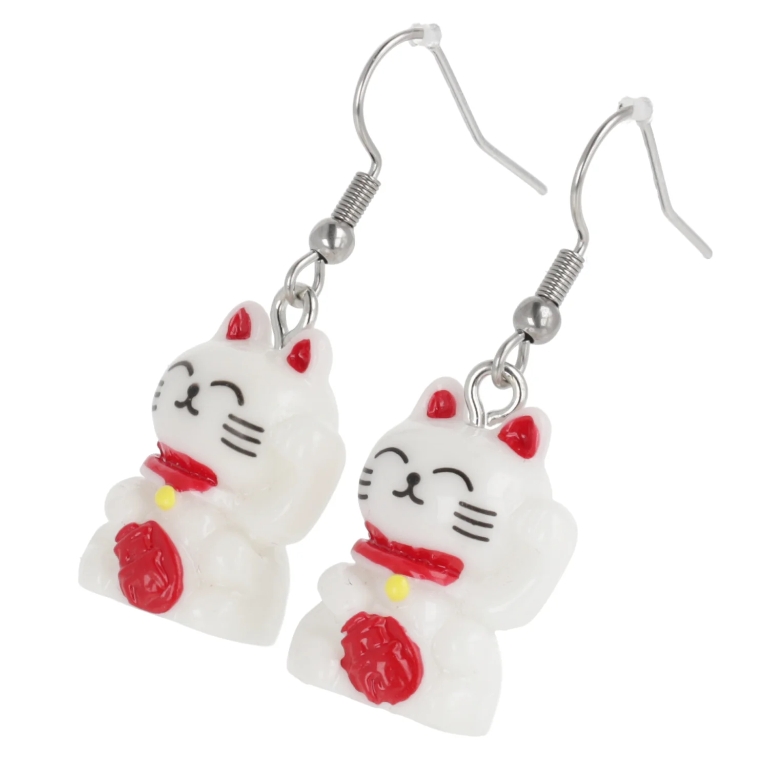 Lucky You! Waving Cat Earrings - Image 4