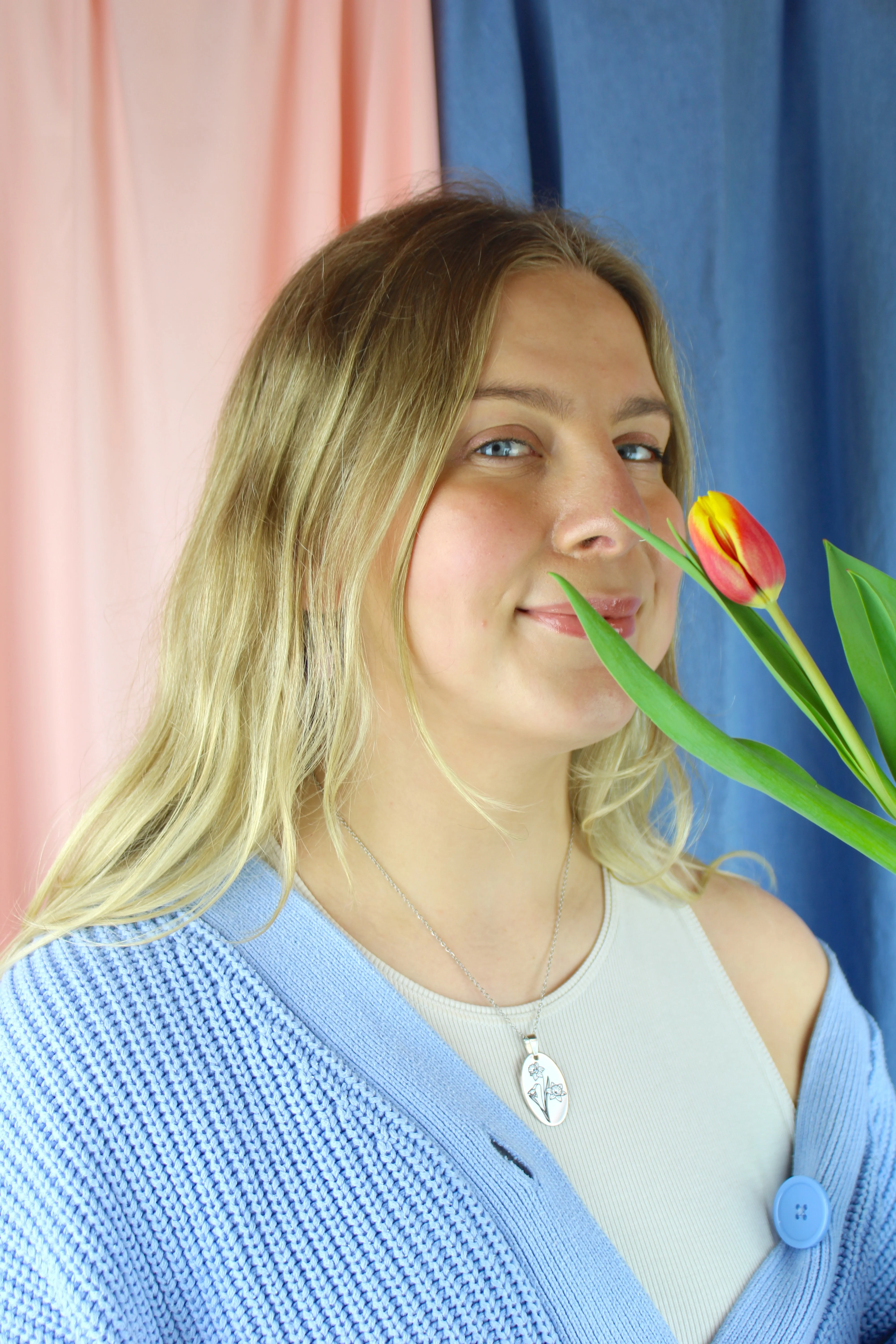 March Birth Flower Necklace - Daffodil - Image 6