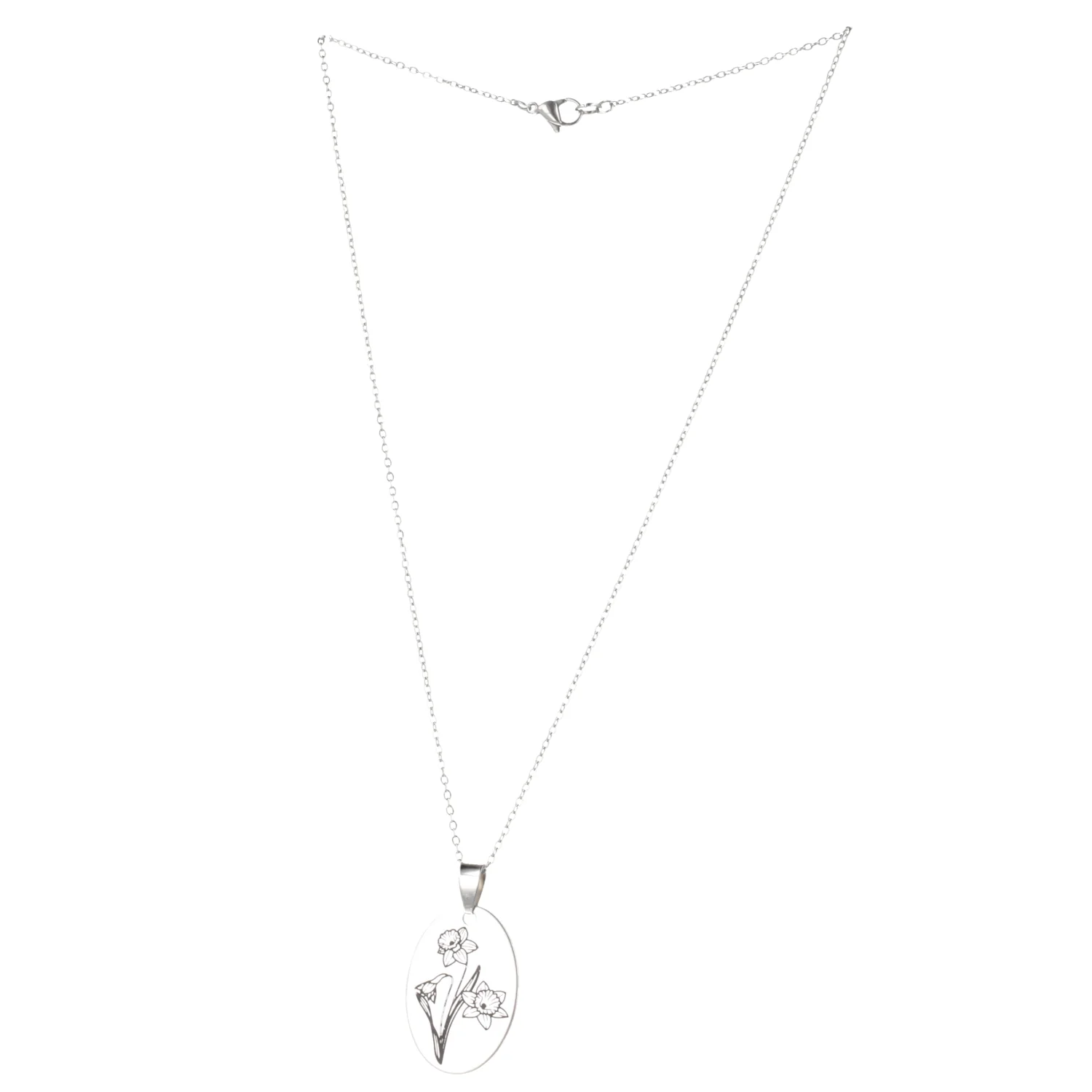 March Birth Flower Necklace - Daffodil - Image 7