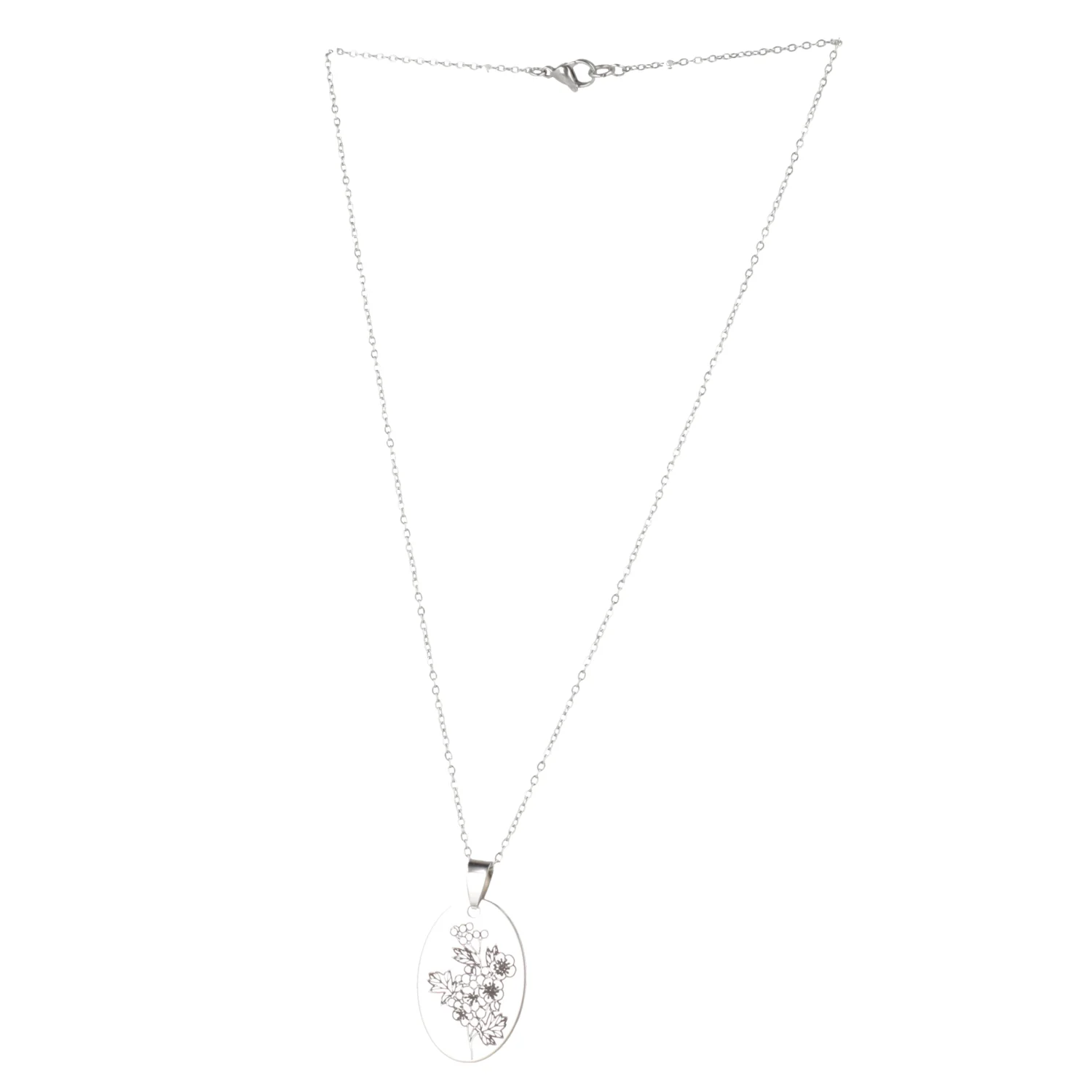May Birth Flower Necklace - Hawthorn - Image 6