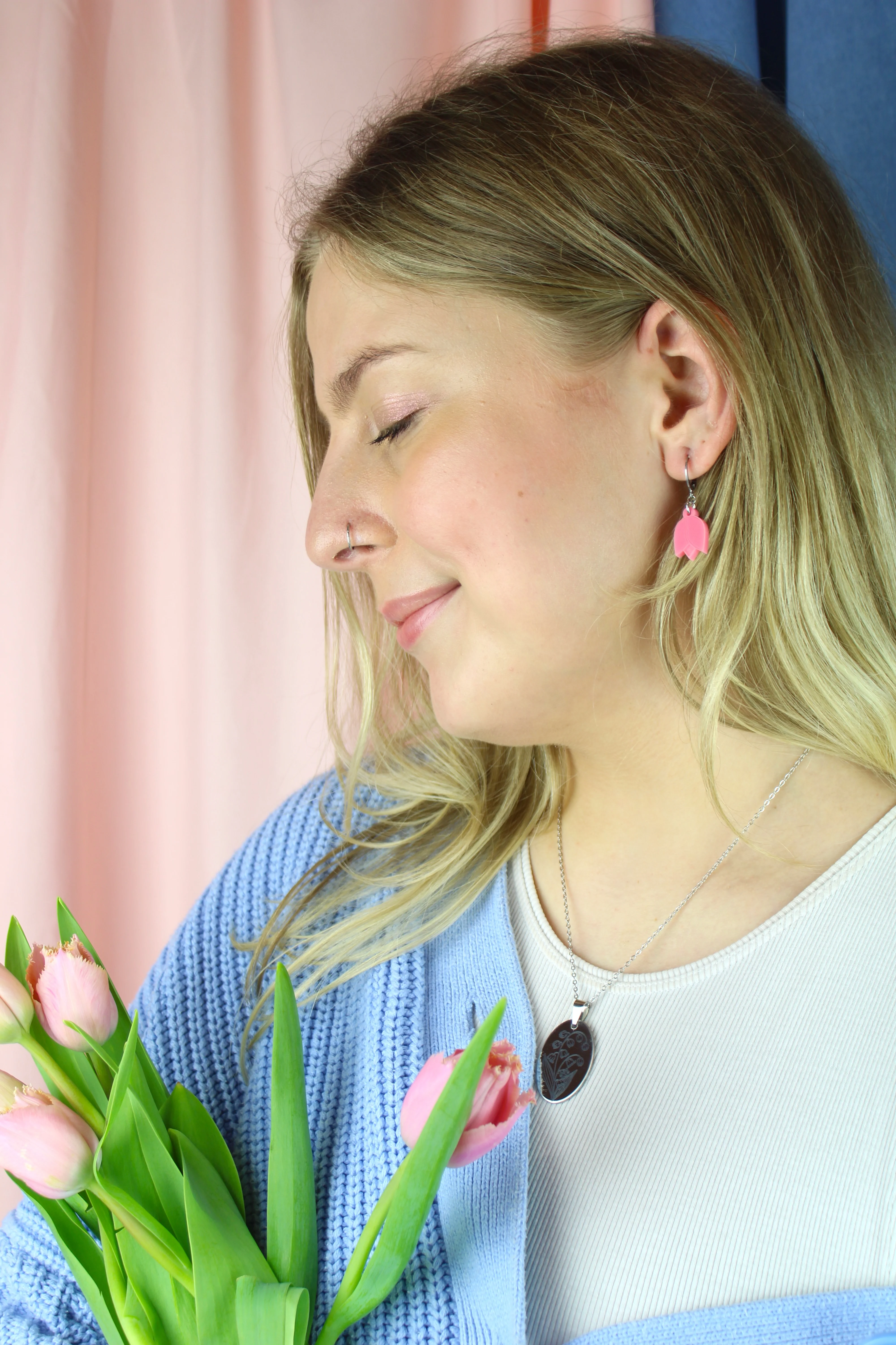 May Birth Flower Necklace - Lily of the Valley - Image 4