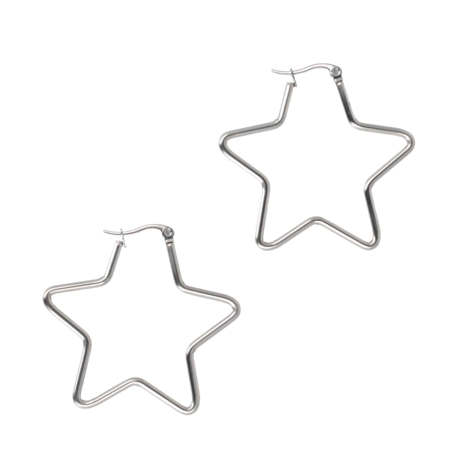 Medium Super Star Hoop Earrings - Image 5