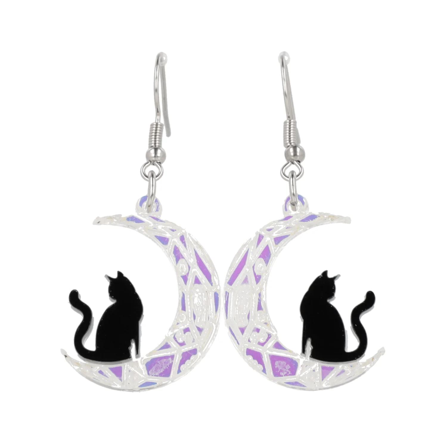 Meow Moon Earrings - Image 5