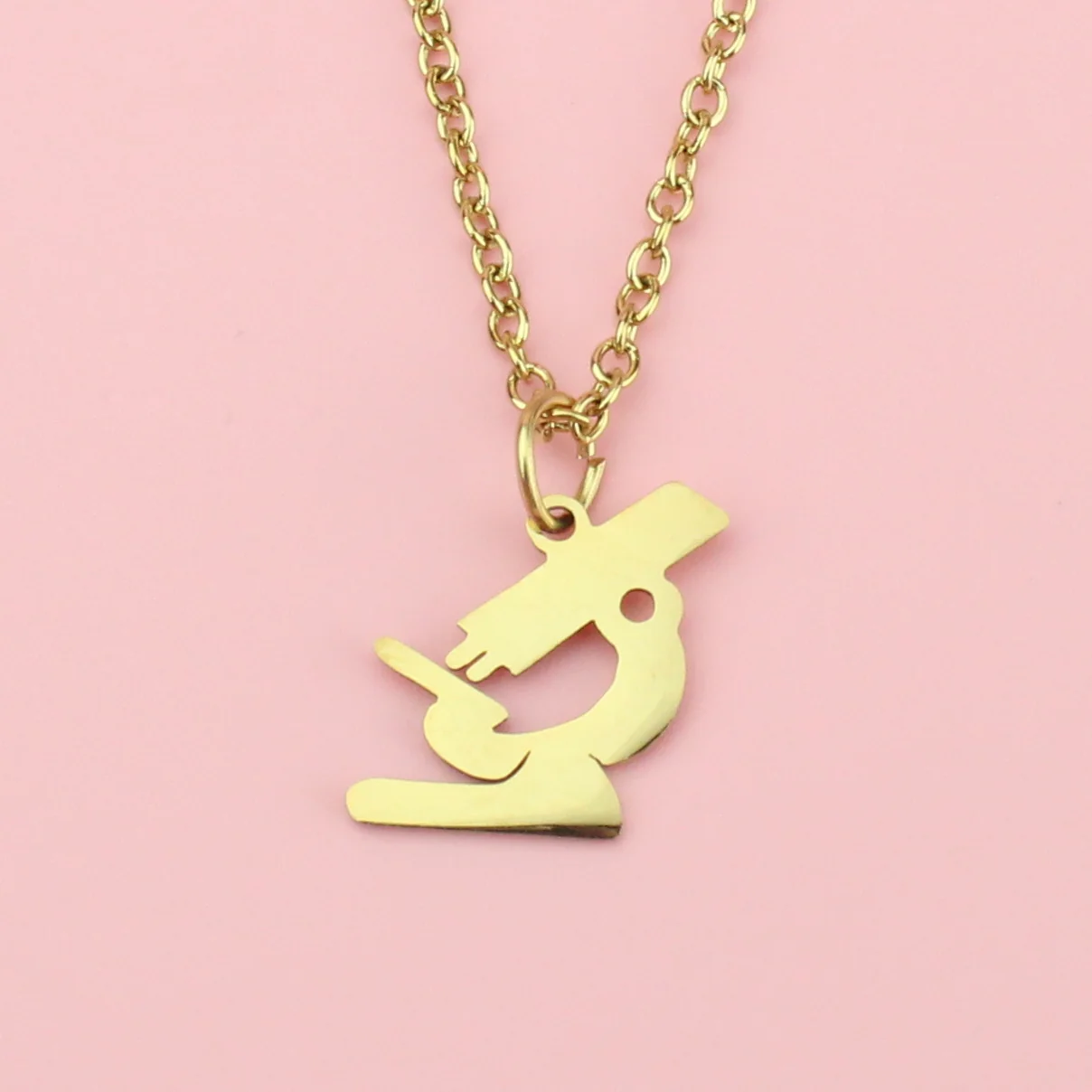 Microscope Necklace (Gold Plated) - Image 2
