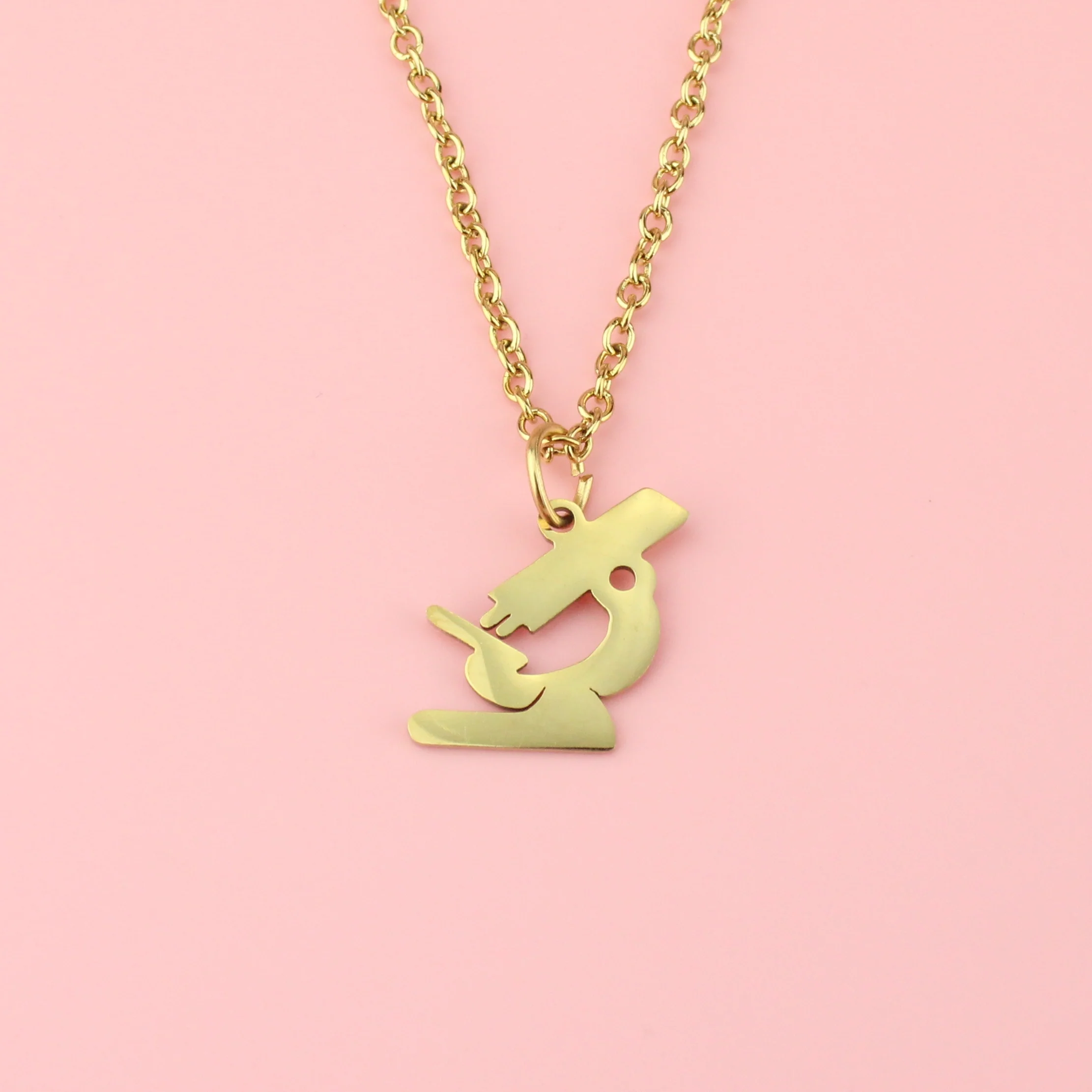 Microscope Necklace (Gold Plated) - Image 4