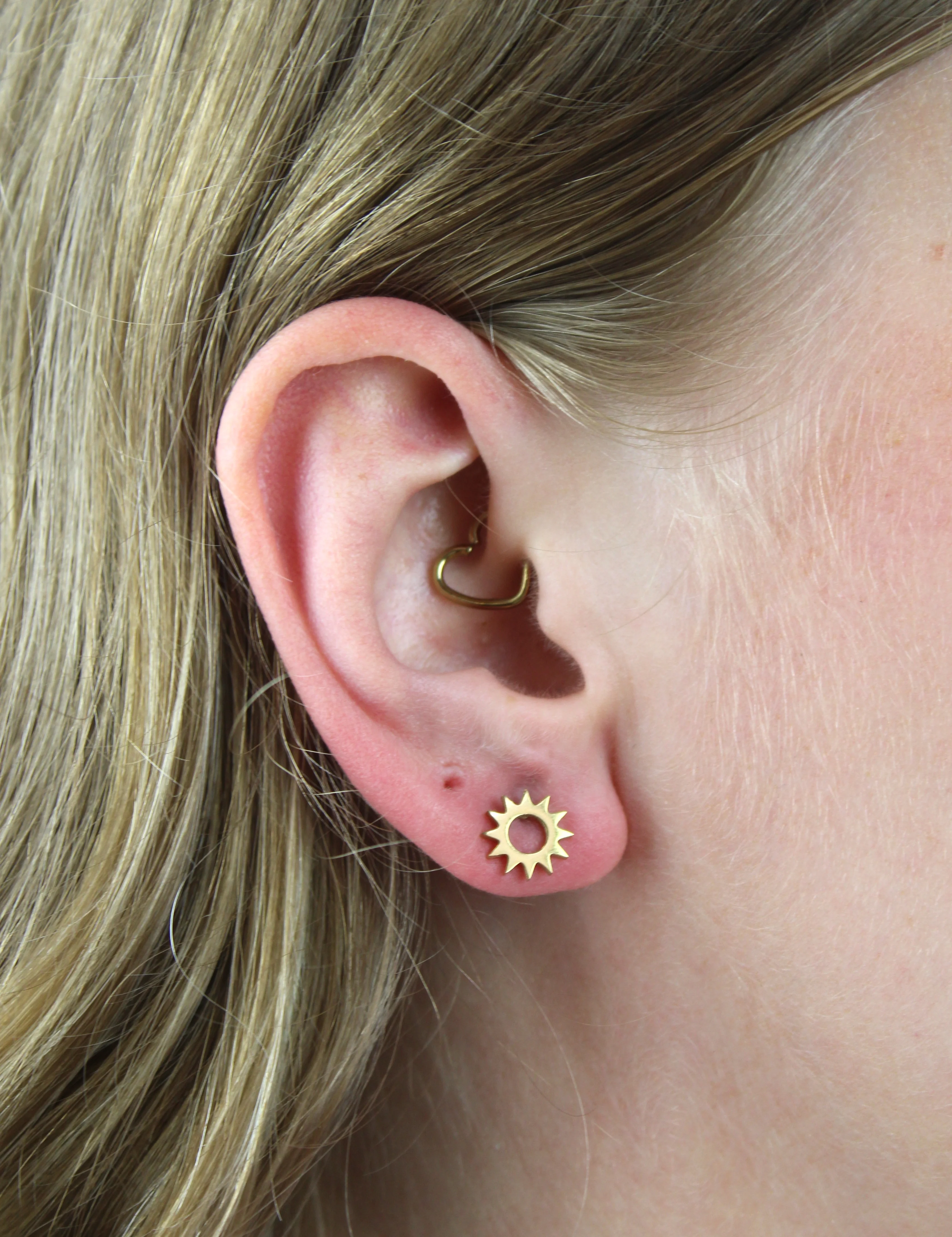 Midnight Sun Stud Earrings (Gold Plated) - Image 2