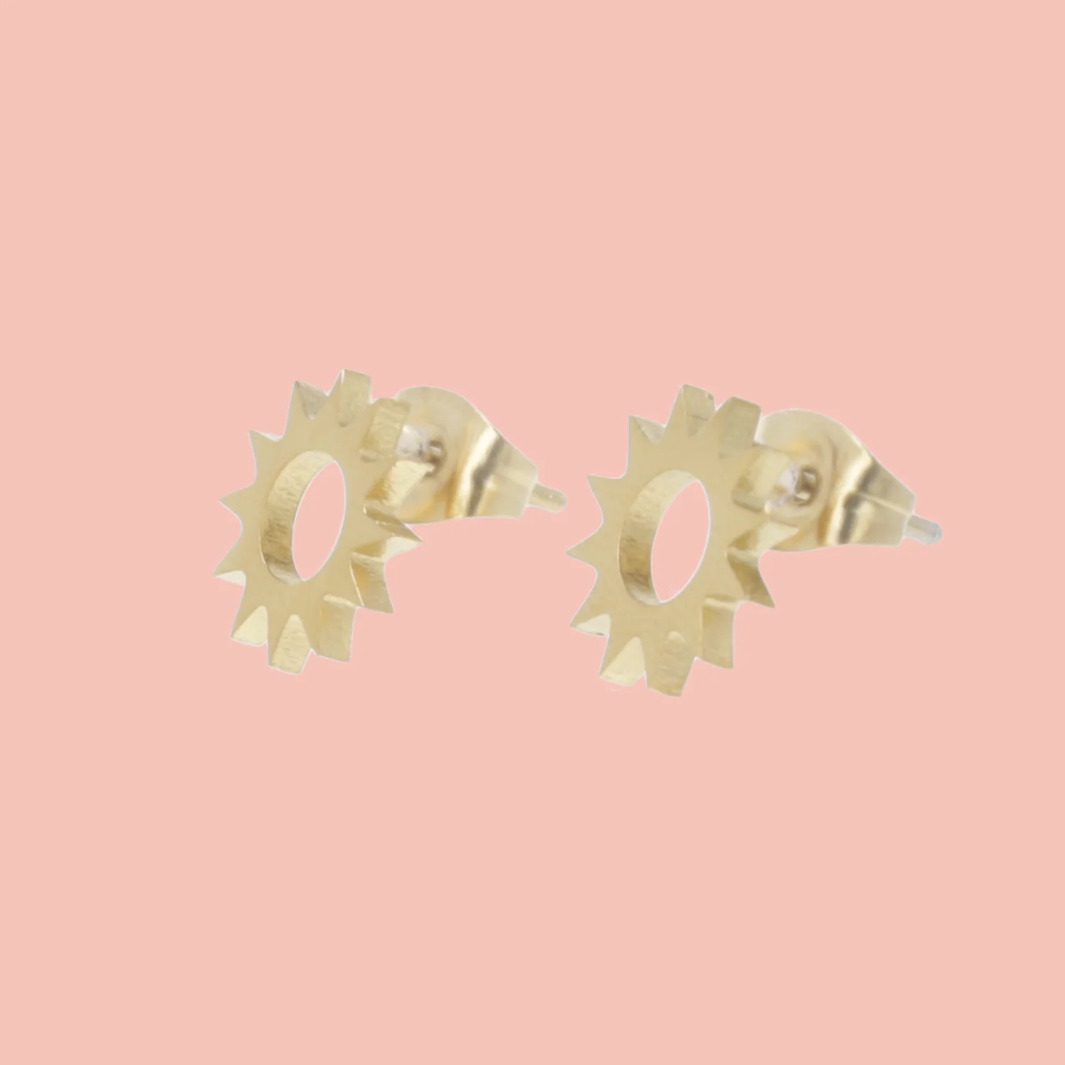 Midnight Sun Stud Earrings (Gold Plated) - Image 4