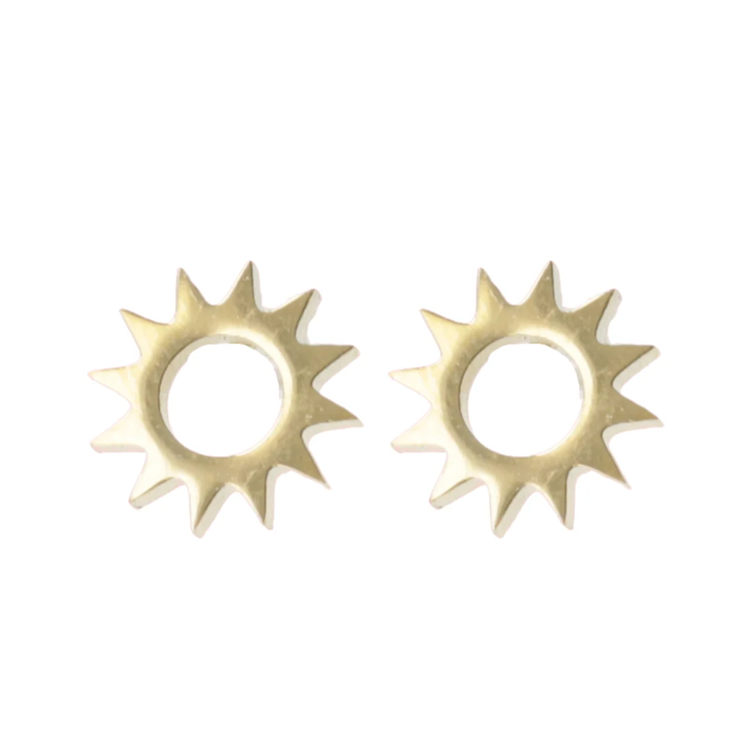 Midnight Sun Stud Earrings (Gold Plated) - Image 5