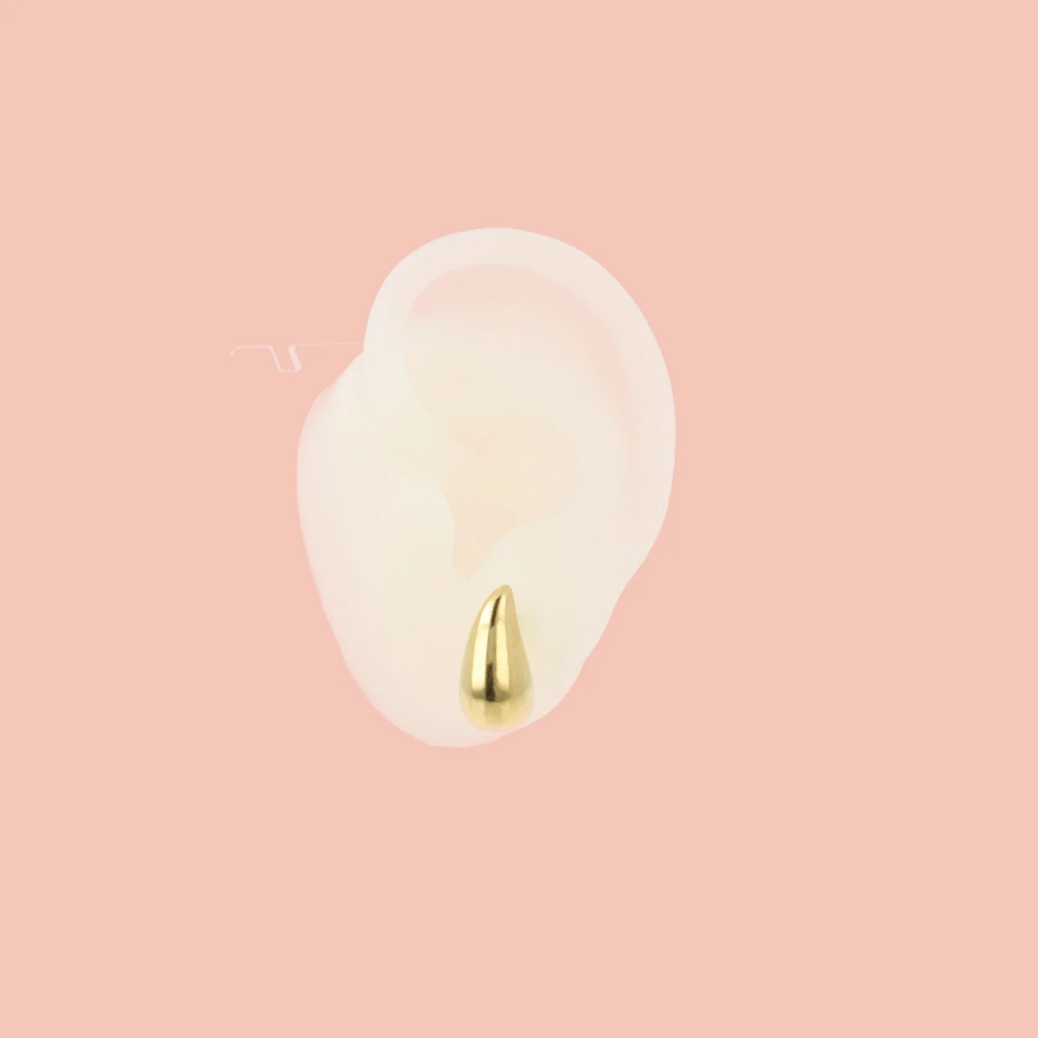 Mini Droplet Earrings (Gold Plated) - Image 2