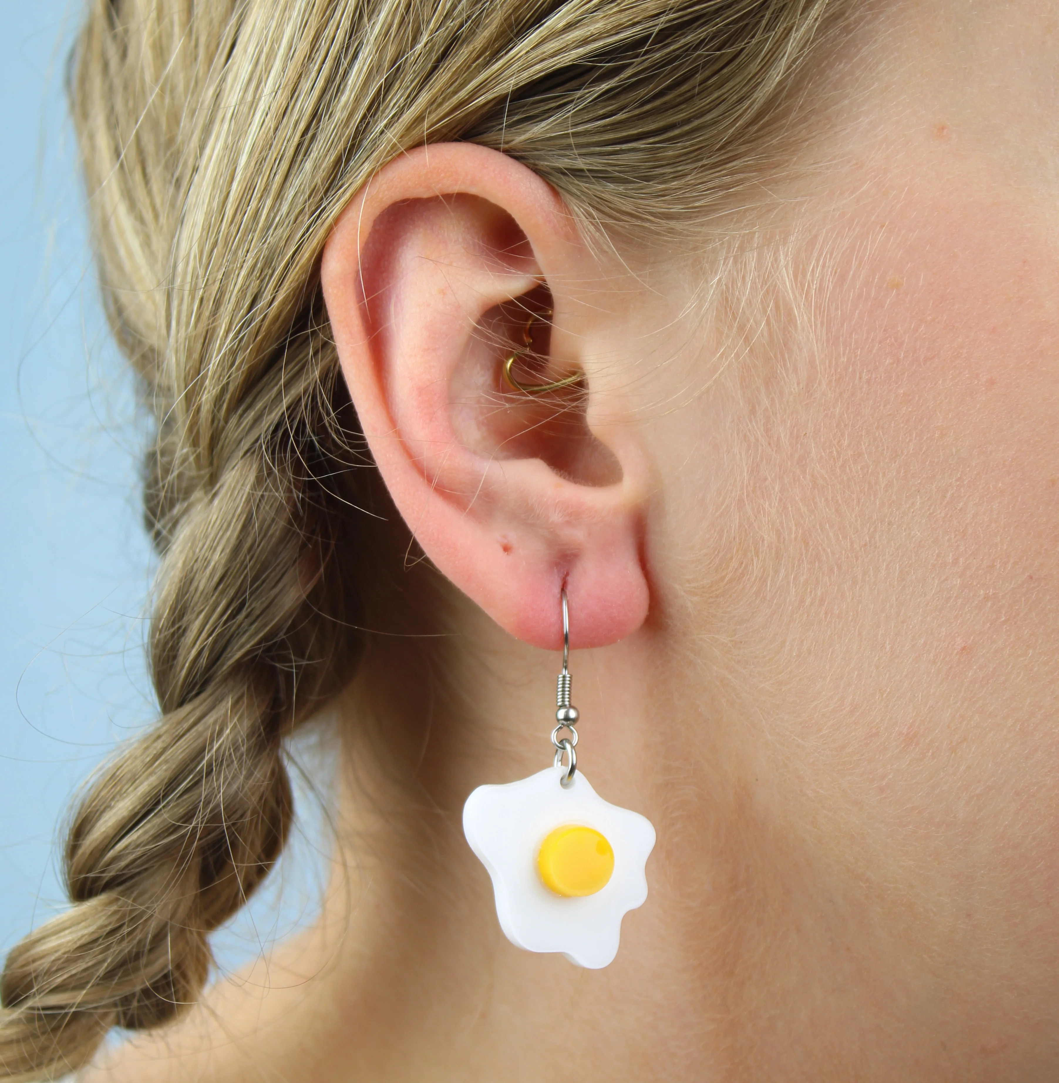 Mini Fried Egg Earrings - Image 3