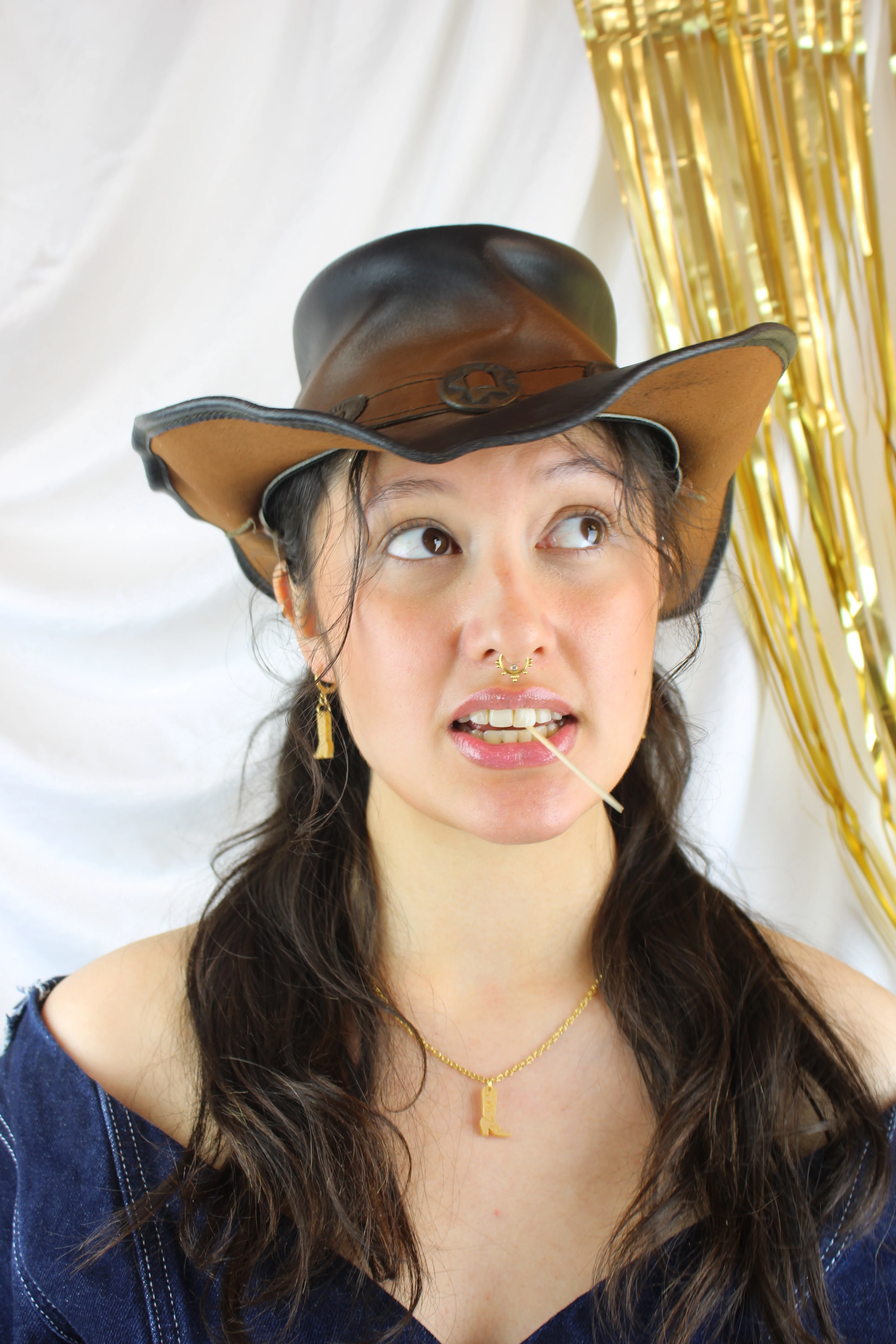 Mini Gold Cowboy Boot Necklace - Image 6